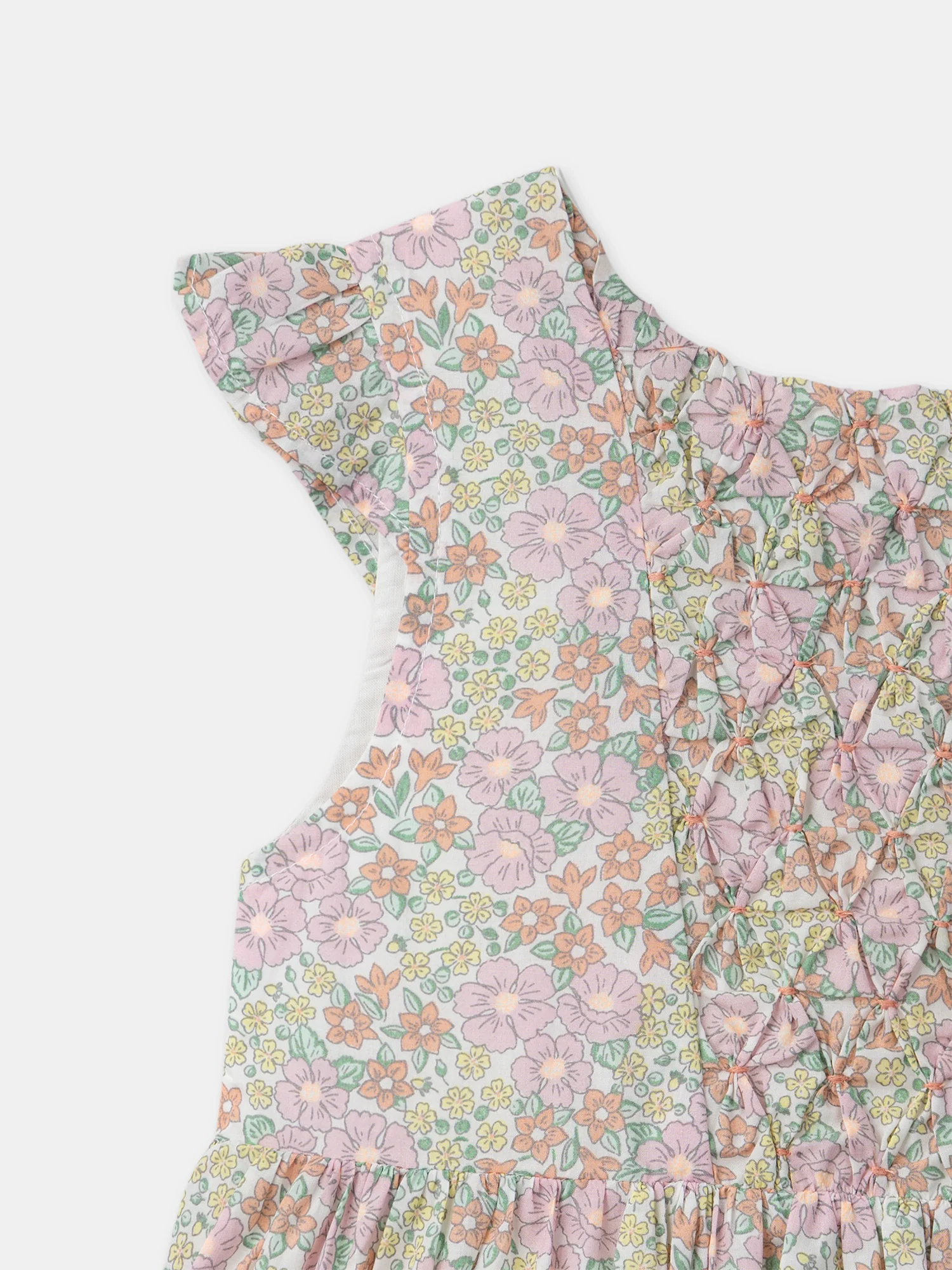 Robe imprimé fleuri à noeud Fille - Image 7