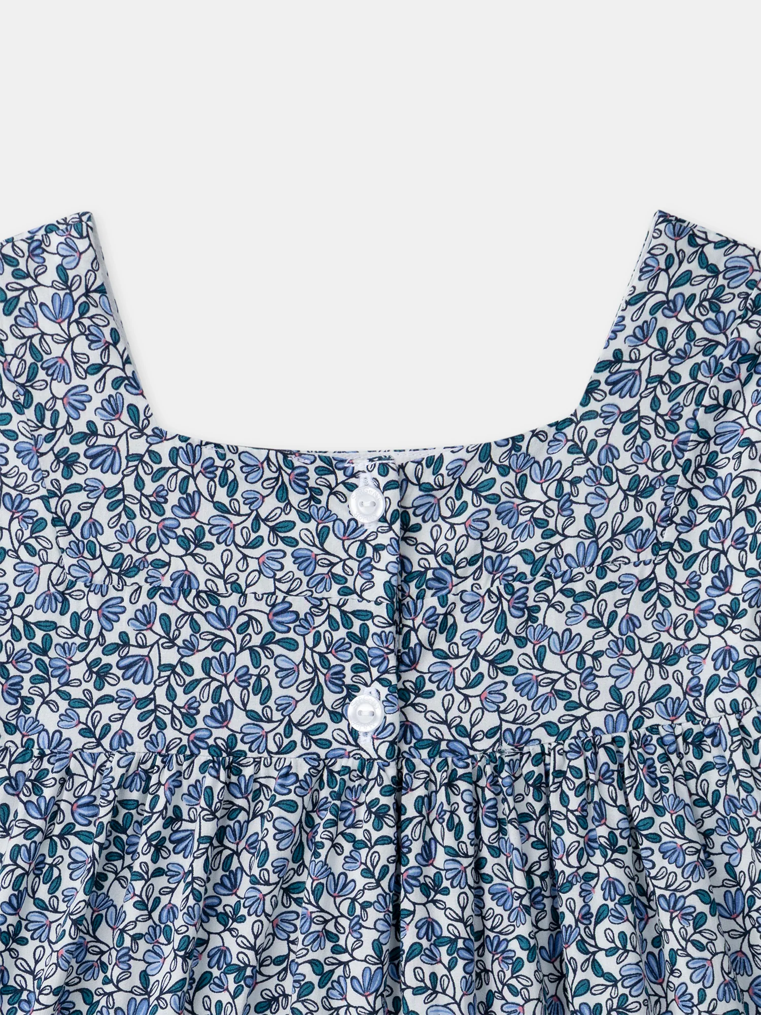 Robe imprimé fleuri bleu Fille - Image 7