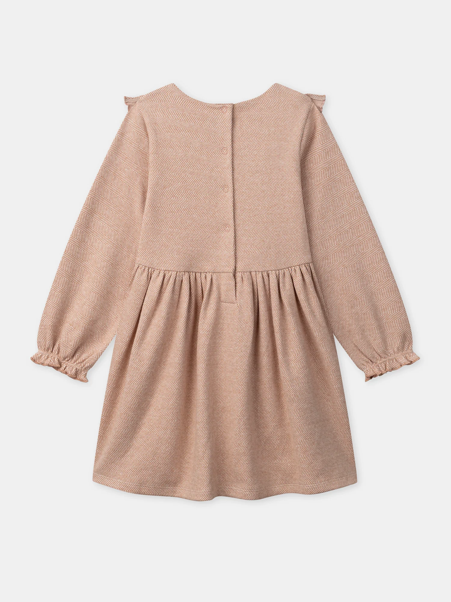 Robe rose à volant et broderies glands Fille - Image 7