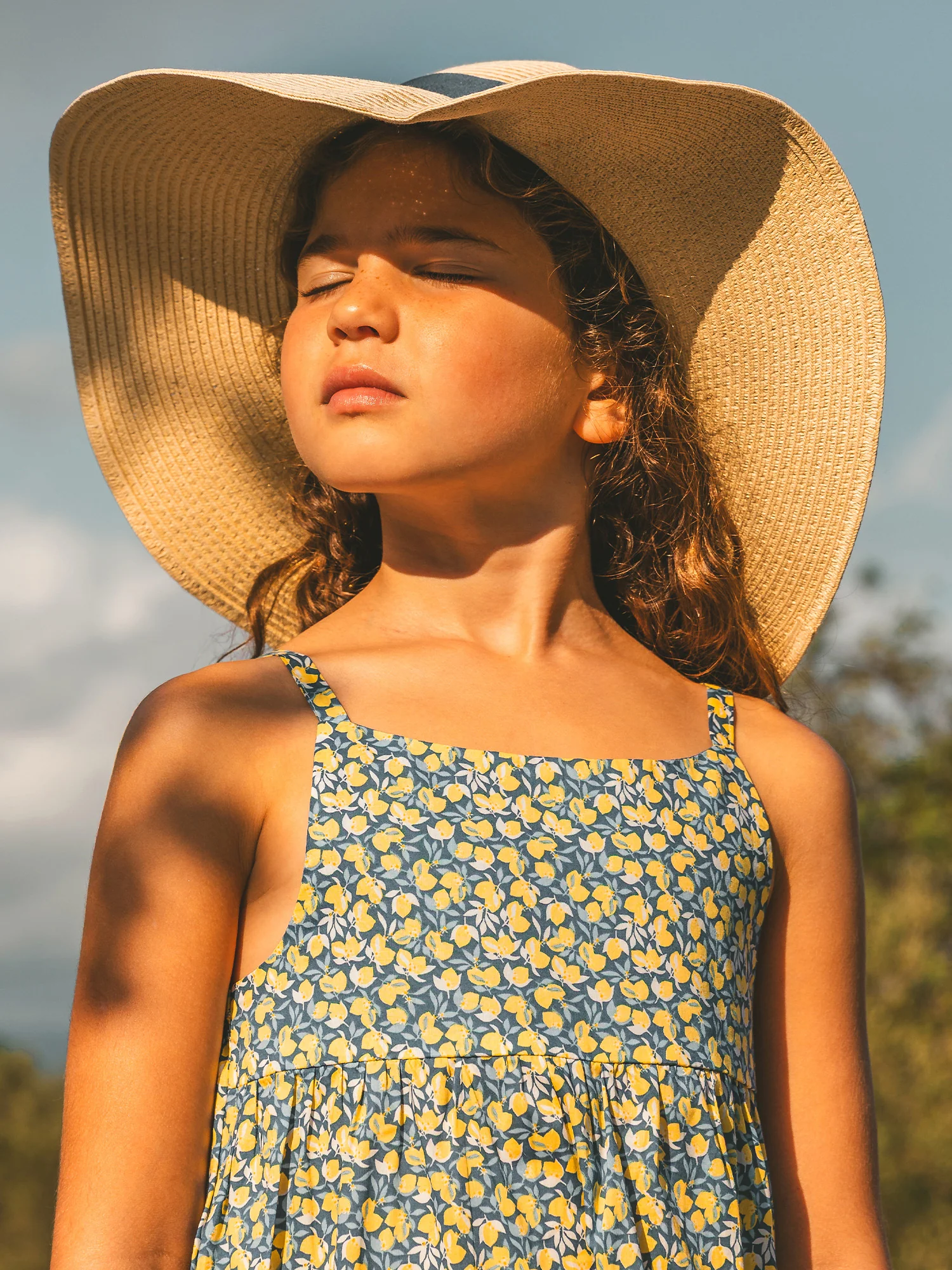 Robe longue à motifs citrons Fille - Image 3