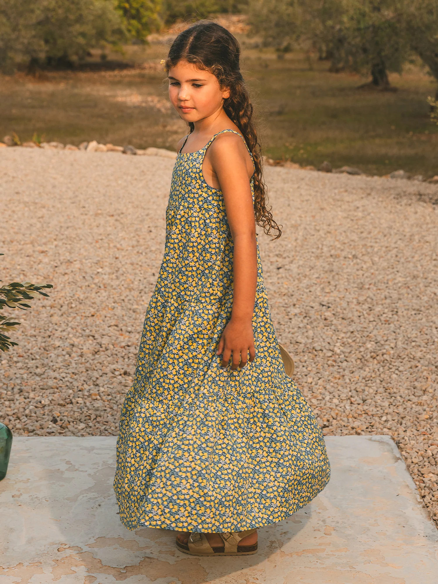 Robe longue à motifs citrons Fille - Image 4