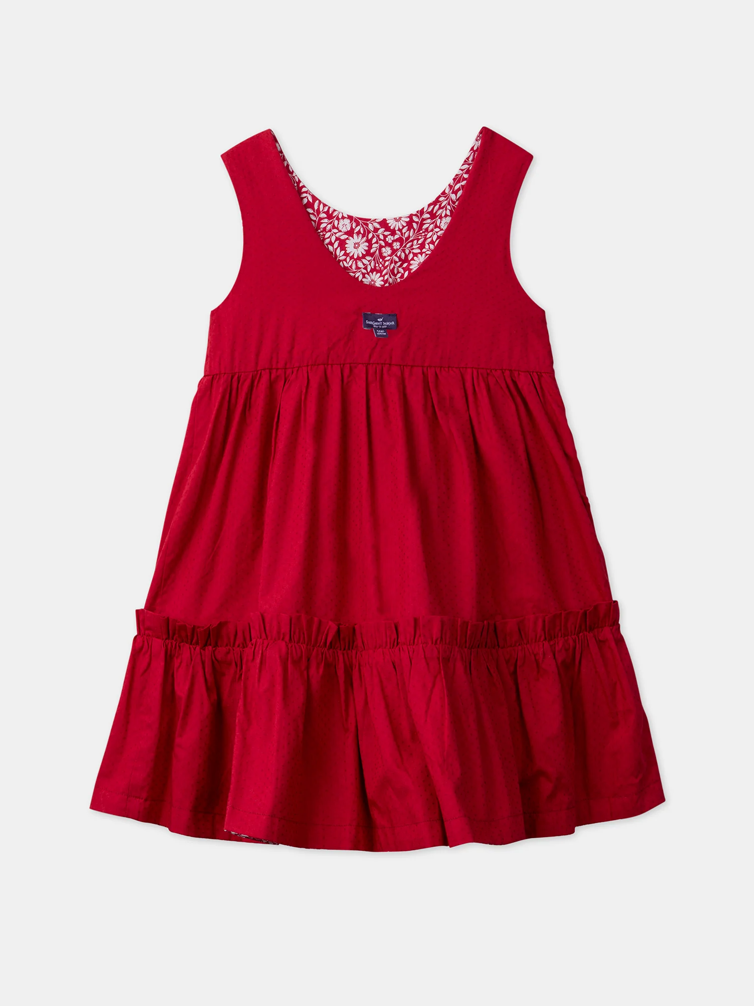Robe réversible imprimé fleuri et uni - Image 6
