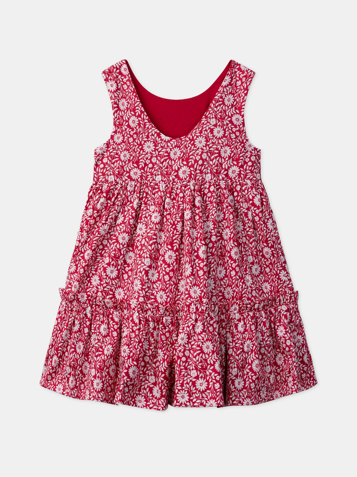 Robe réversible imprimé fleuri et uni - Image 7