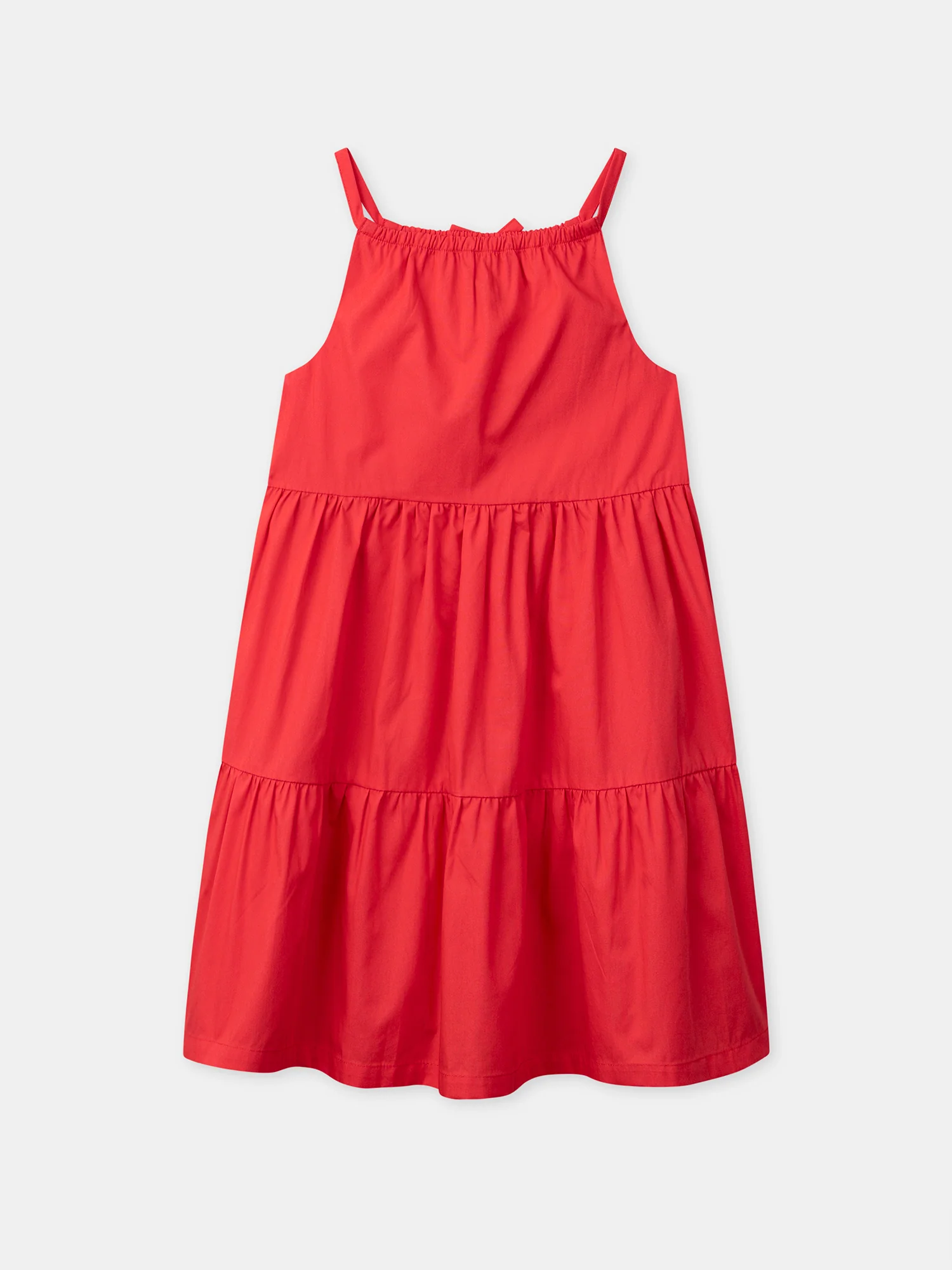 Robe rouge à broderies cerises Fille - Image 7