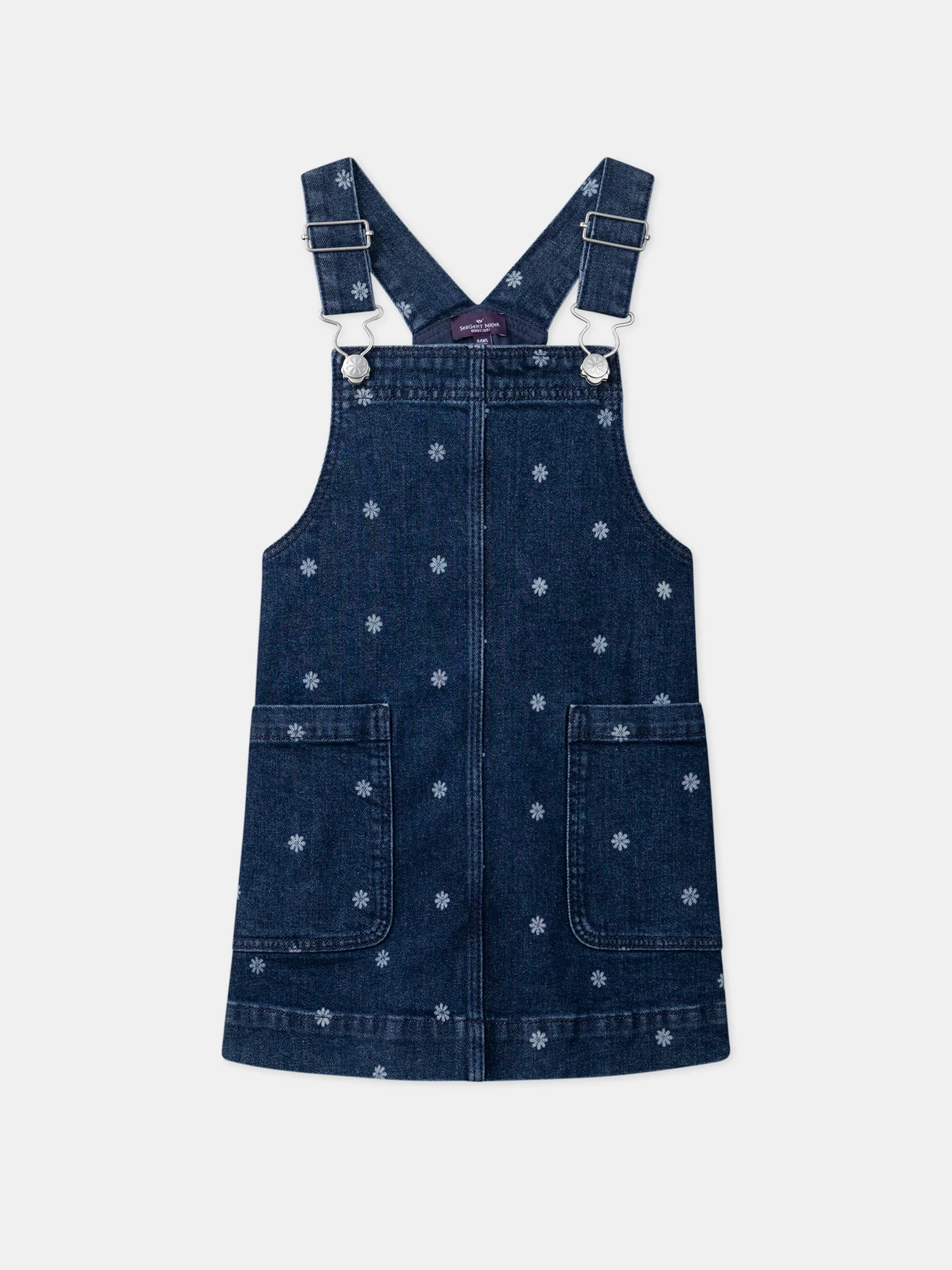 Robe salopette Ă fleurs