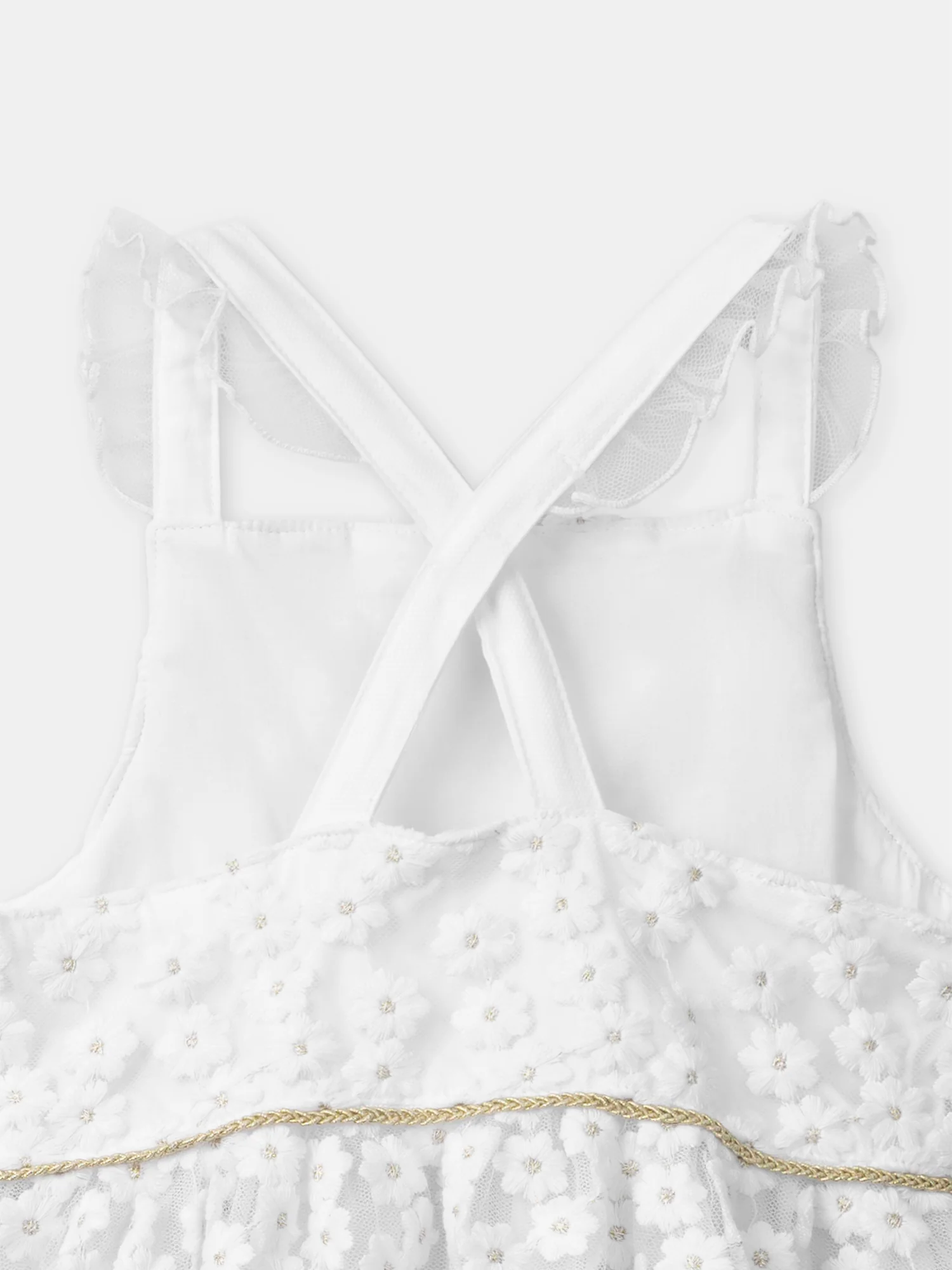 Robe tulle à fleurs brodées - Image 2
