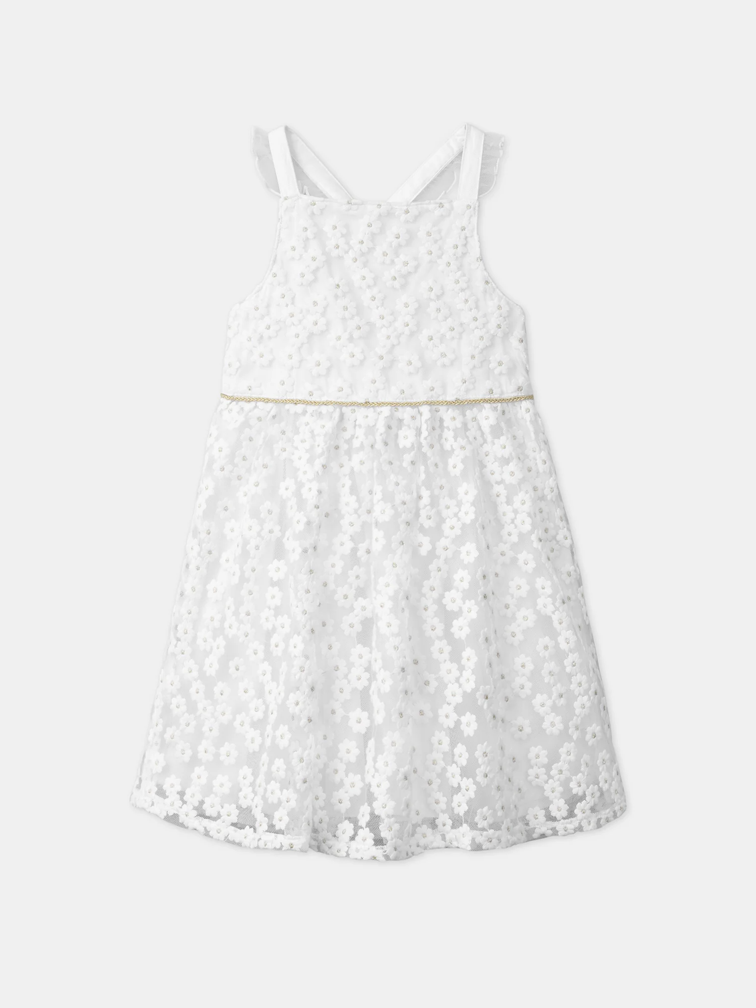 Robe tulle à fleurs brodées - Image 6
