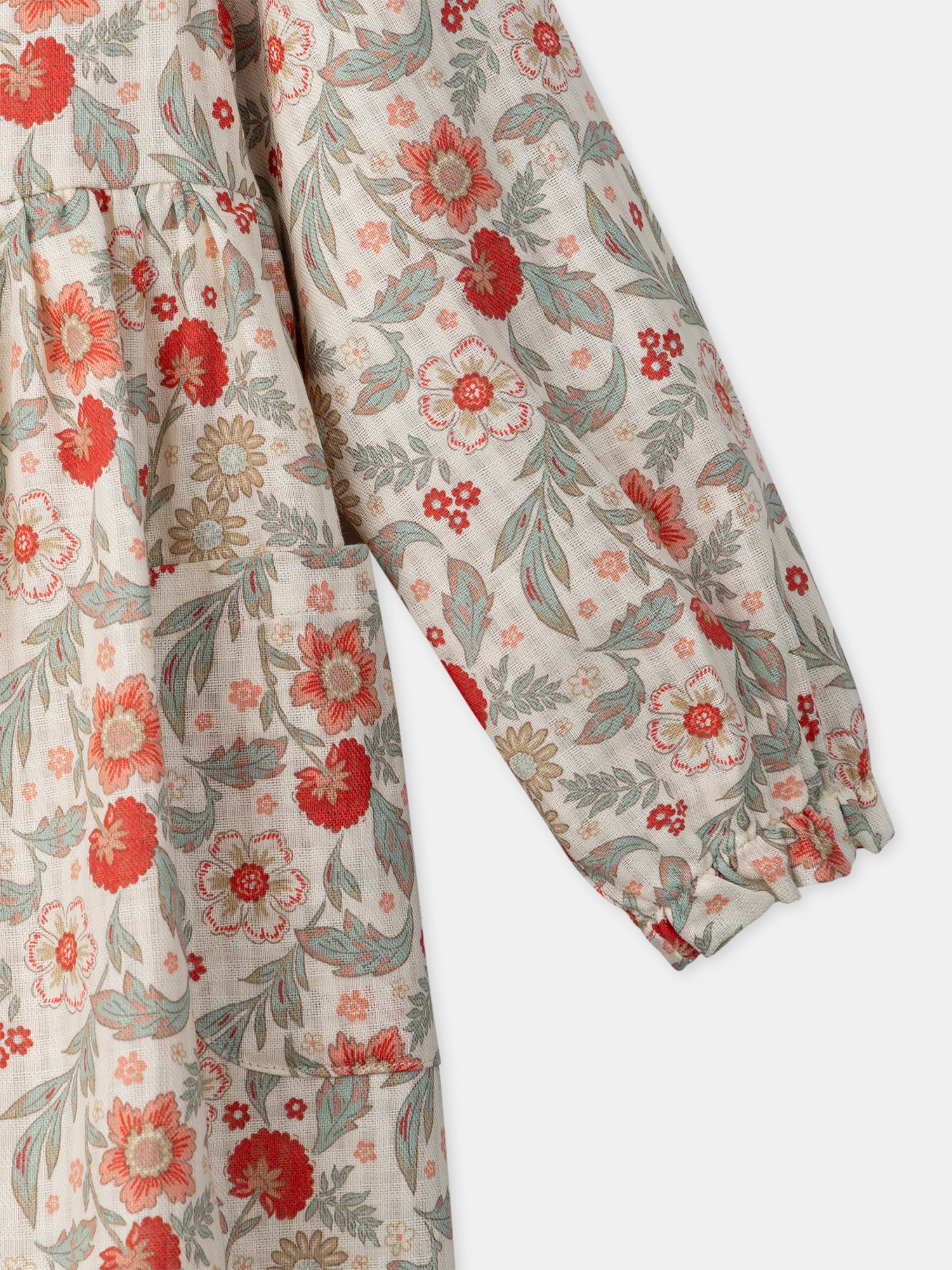Robe imprimée fleuri Fille - Image 7