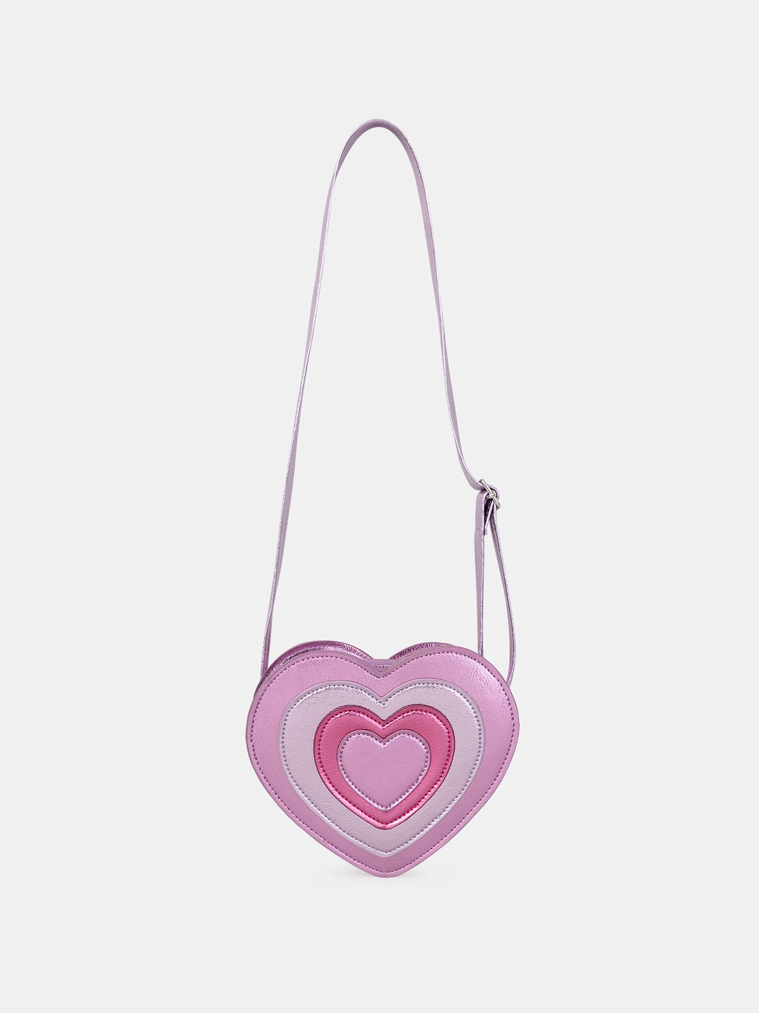 Sac à bandoulière cœur rose pailleté Fille - Image 2