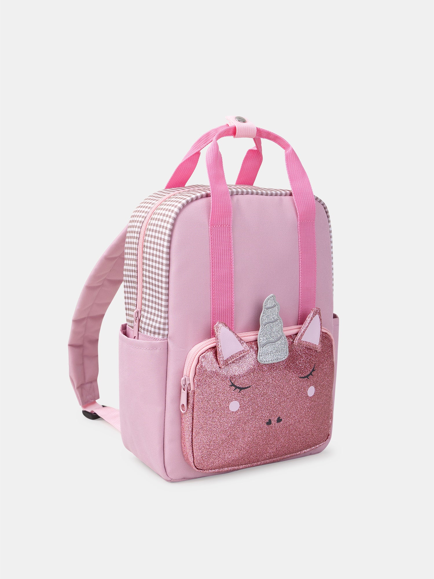 Sac à dos rose avec tête de licorne Fille - Image 3