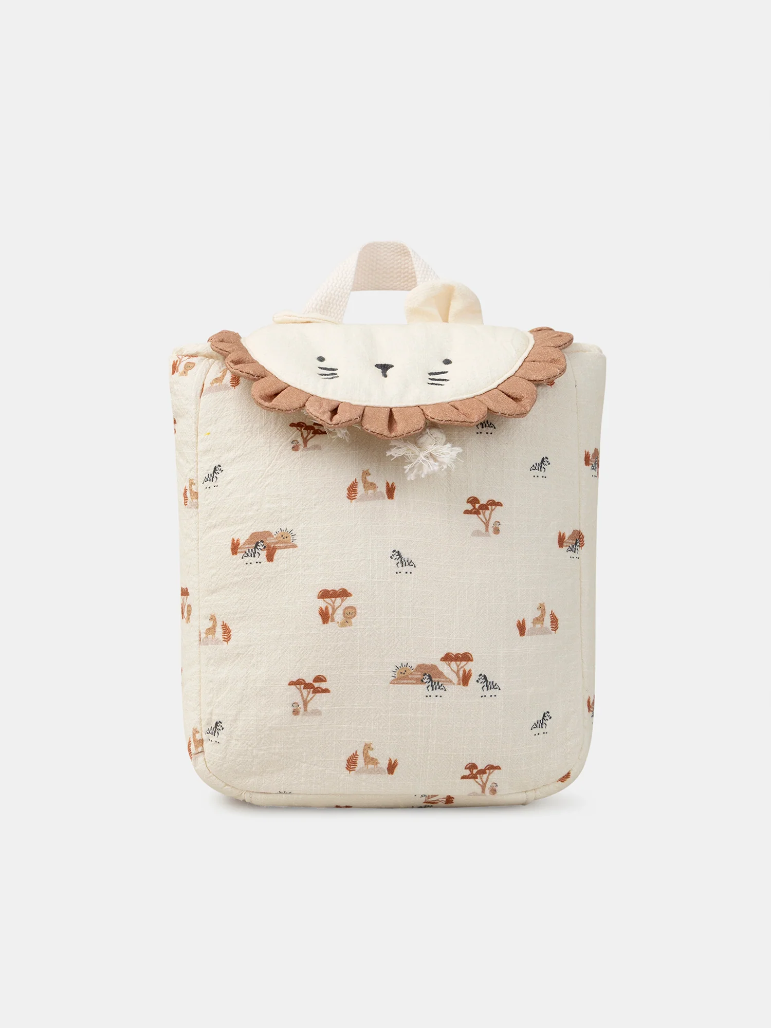 Sac à dos beige imprimé zÚbre Bébé Garçon