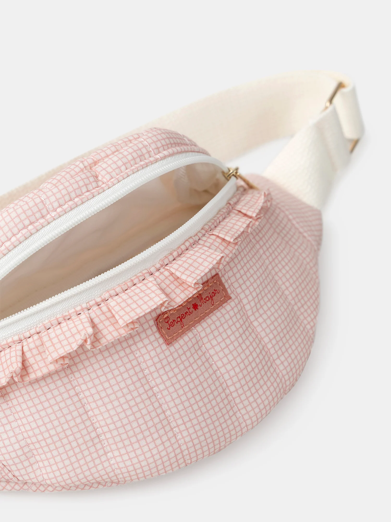 Sac banane à carreaux rose Fille - Image 5