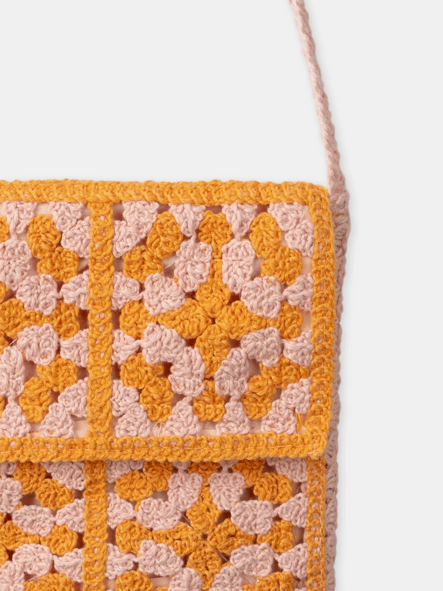 Sac orange en crochet - Image 3