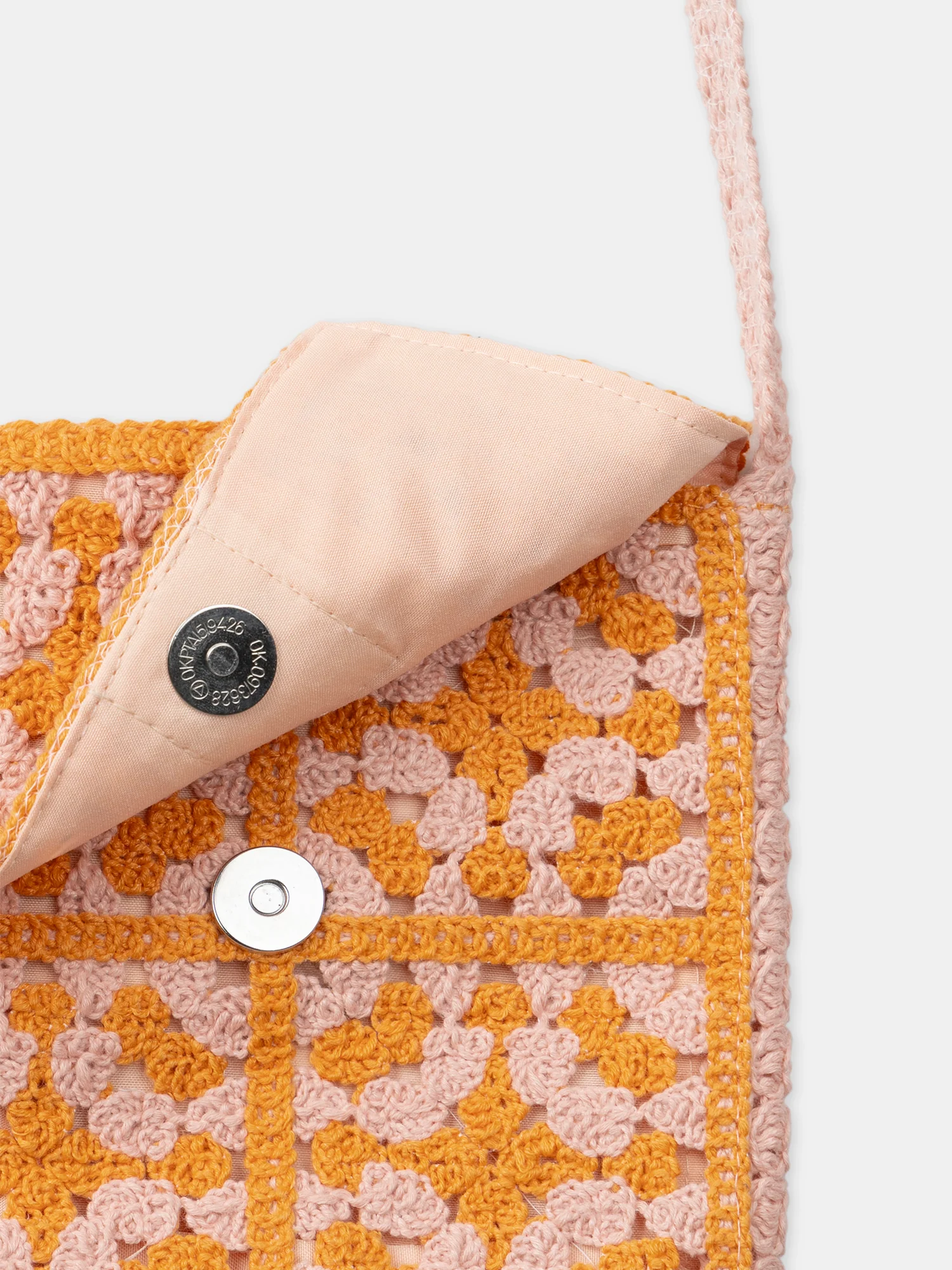 Sac orange en crochet - Image 4