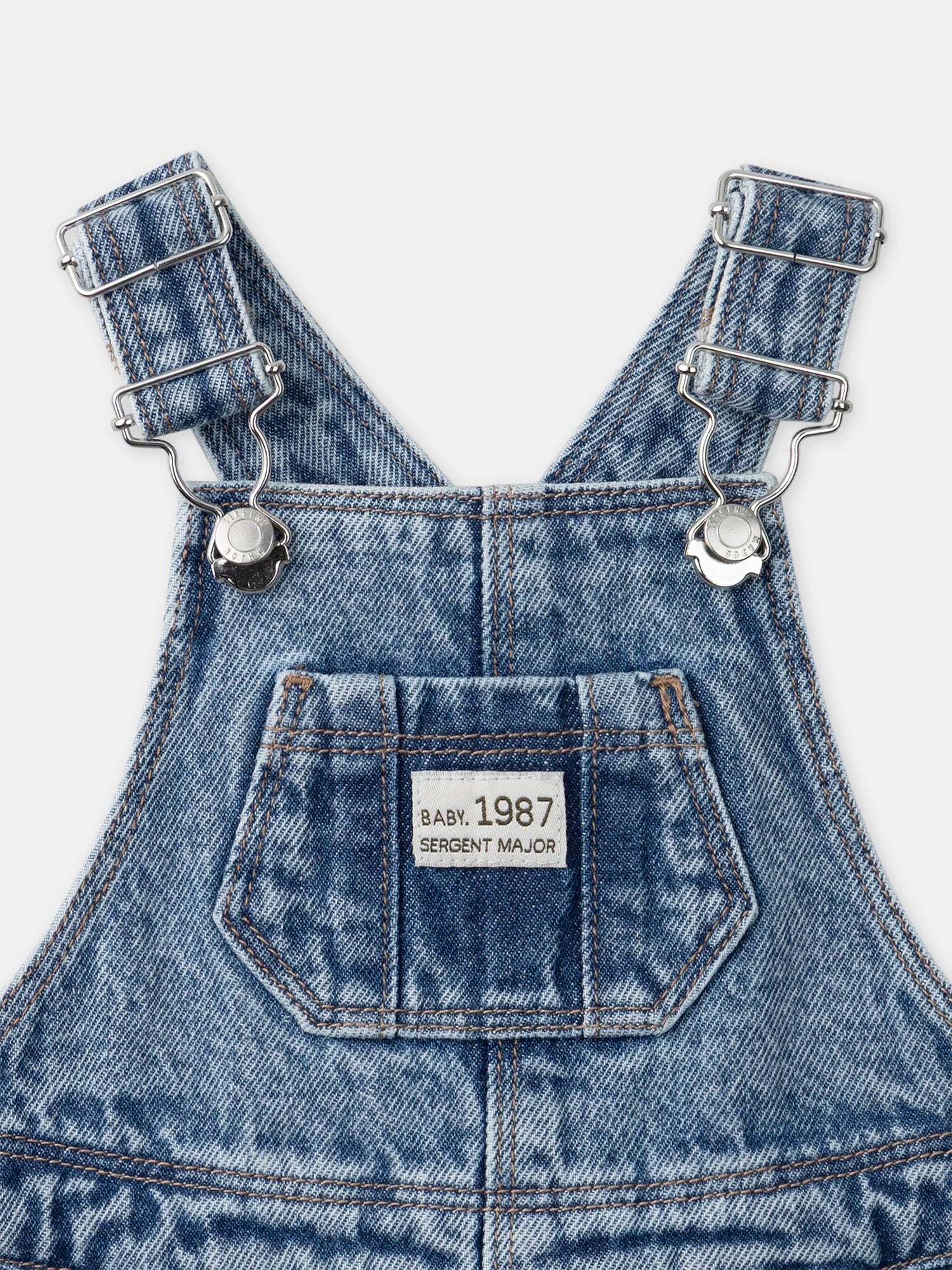Salopette denim Bébé Mixte - Image 4