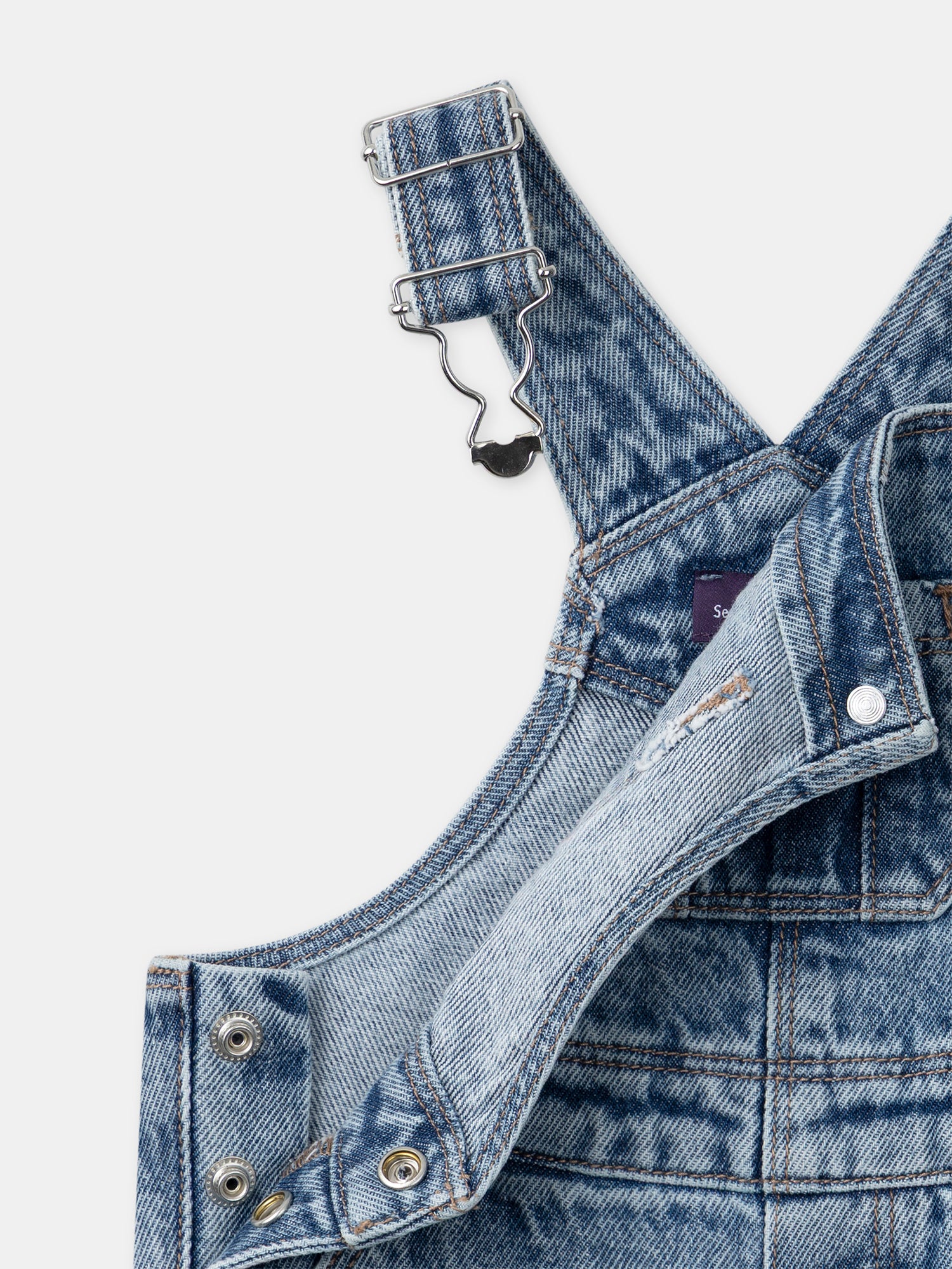 Salopette denim Bébé Mixte - Image 5