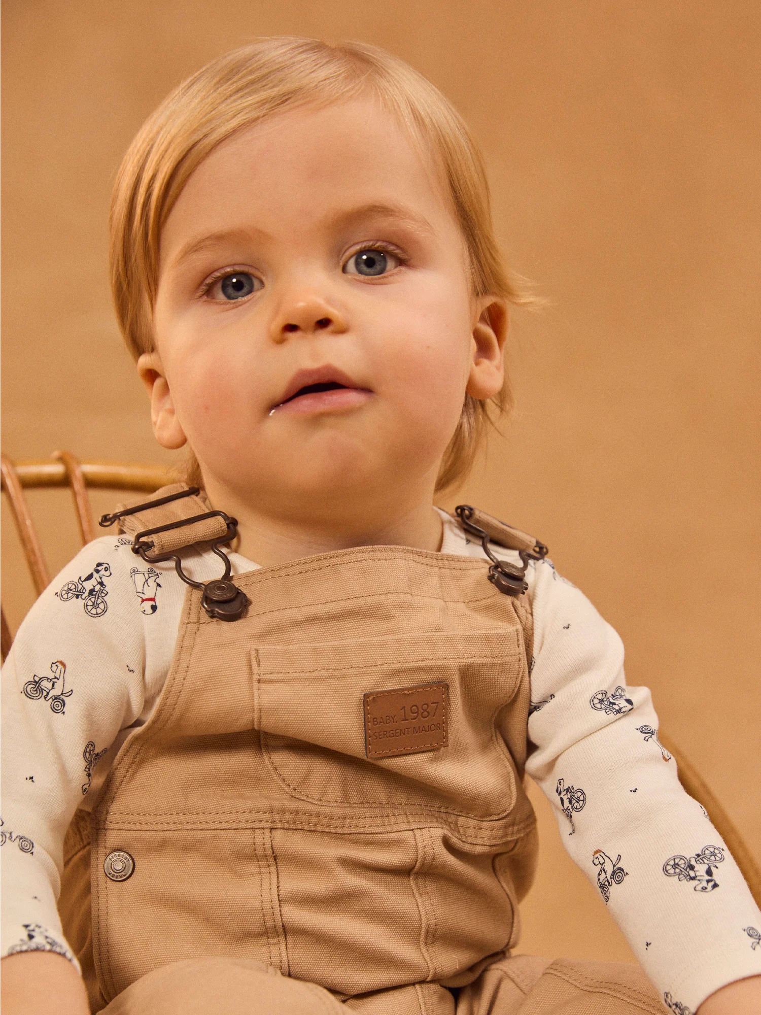 Salopette beige Bébé Mixte - Image 3