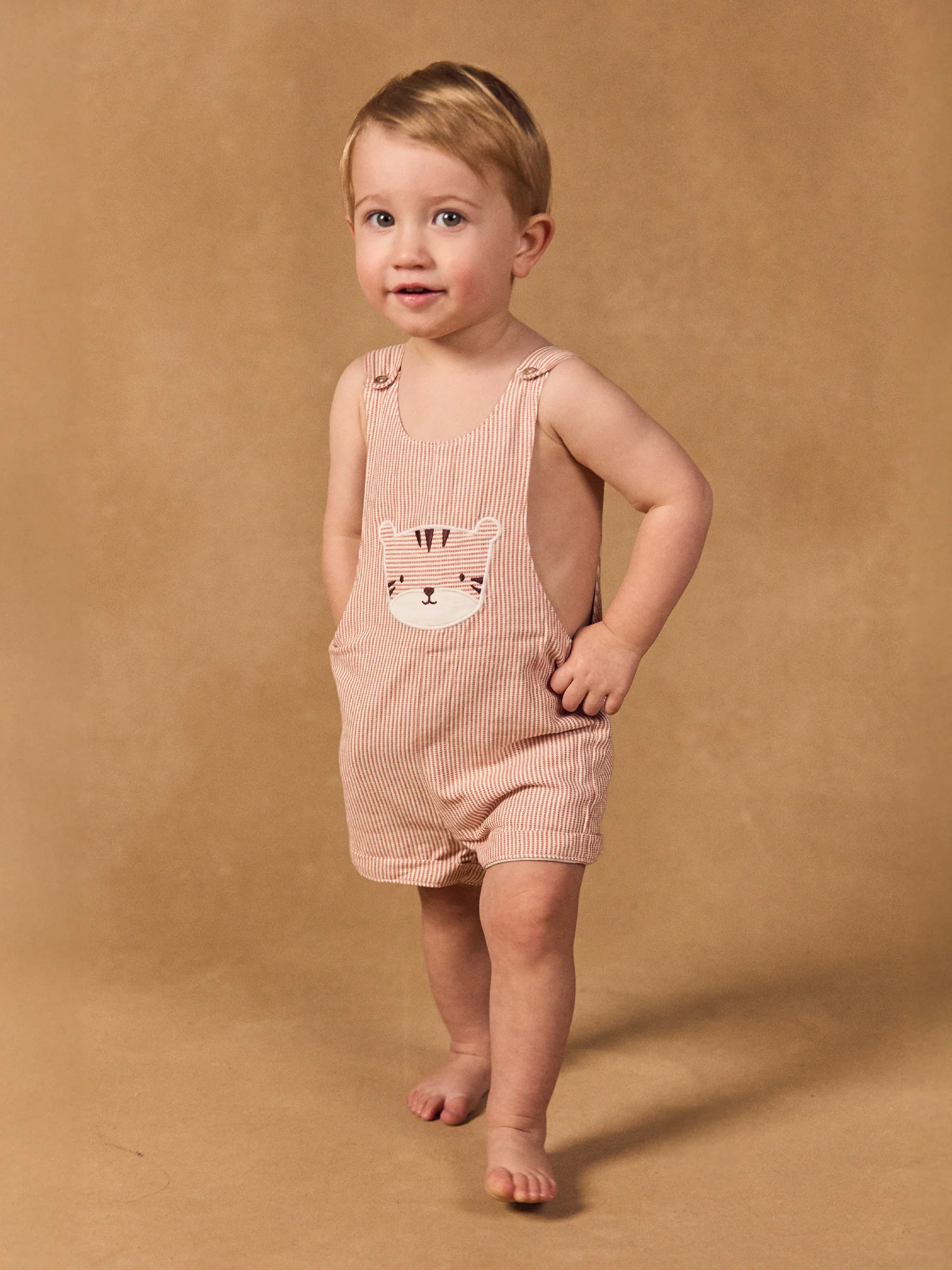 Salopette courte à rayures Bébé Garçon - Image 5