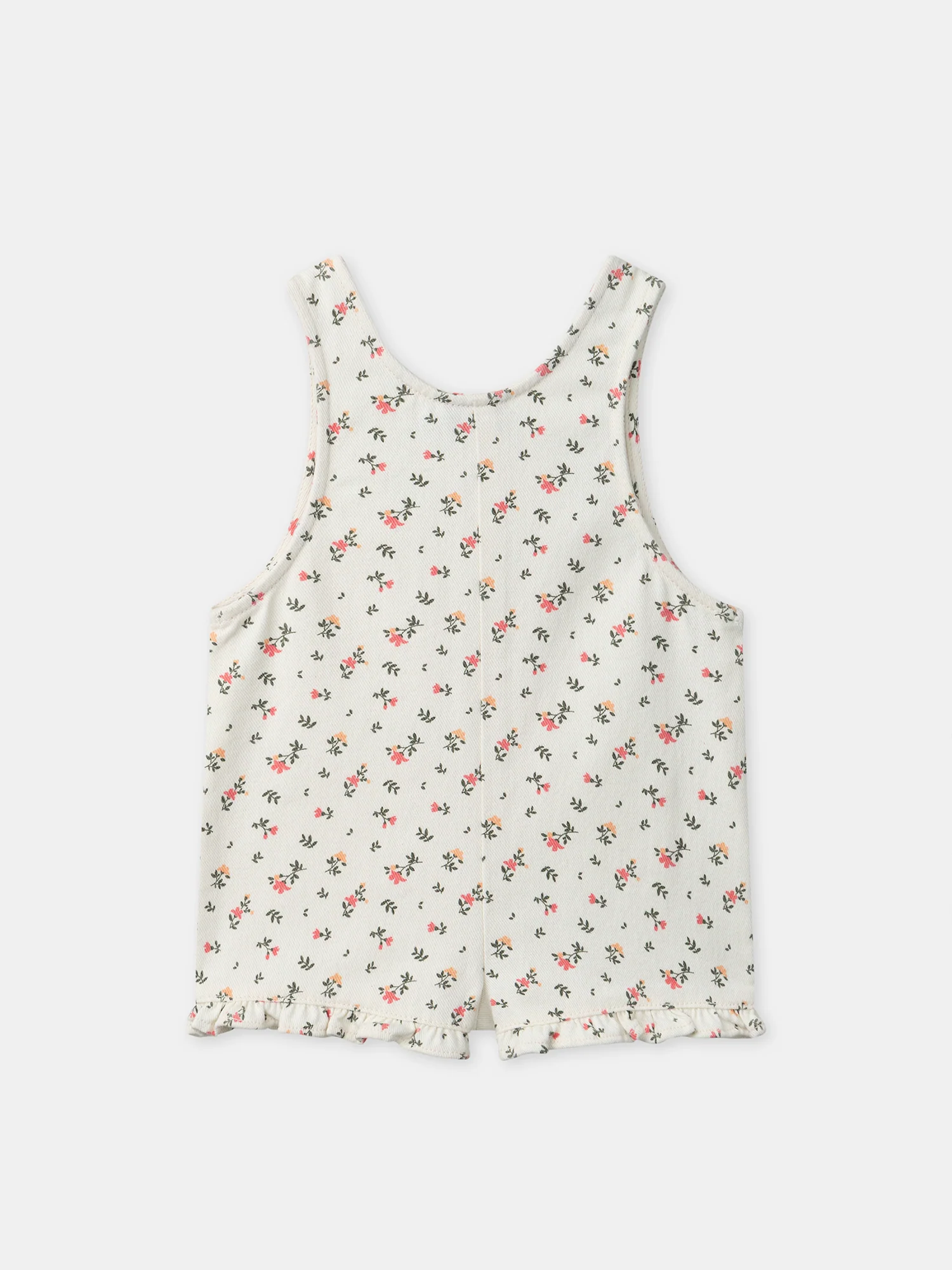 Salopette courte imprimé fleuri Bébé Fille - Image 3