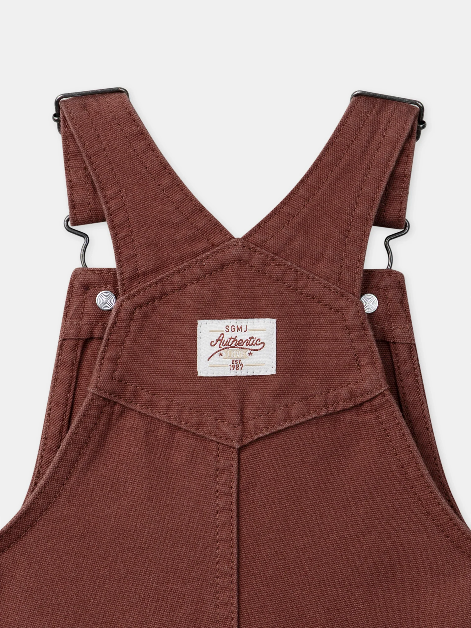 Salopette courte marron Bébé Garçon - Image 9