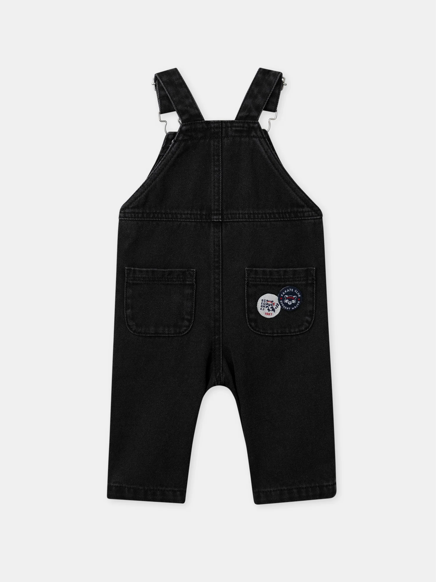 Salopette en jean noir à broderie raton laveur Bébé Garçon - Image 10