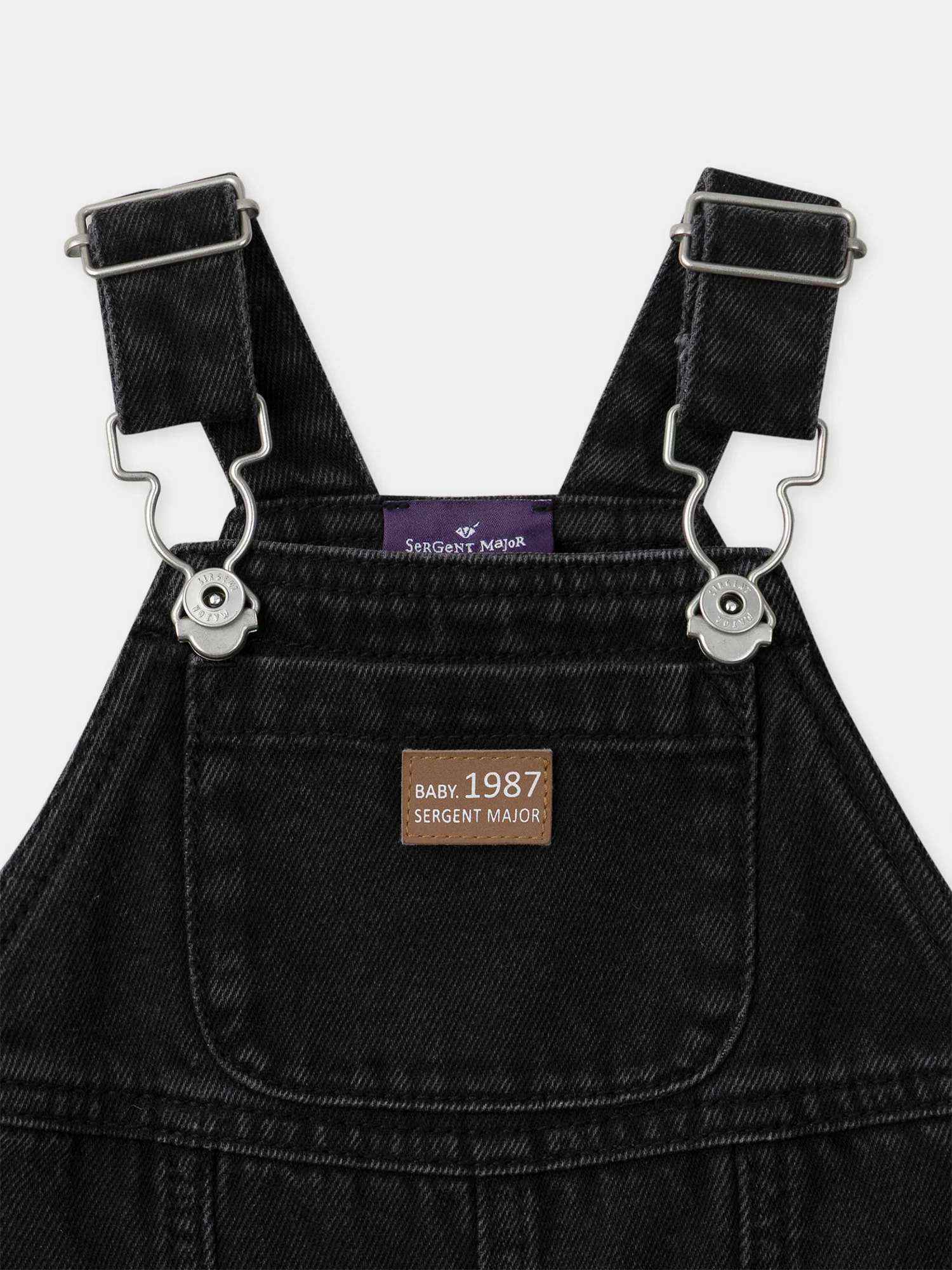 Salopette en jean noir à broderie raton laveur Bébé Garçon - Image 6