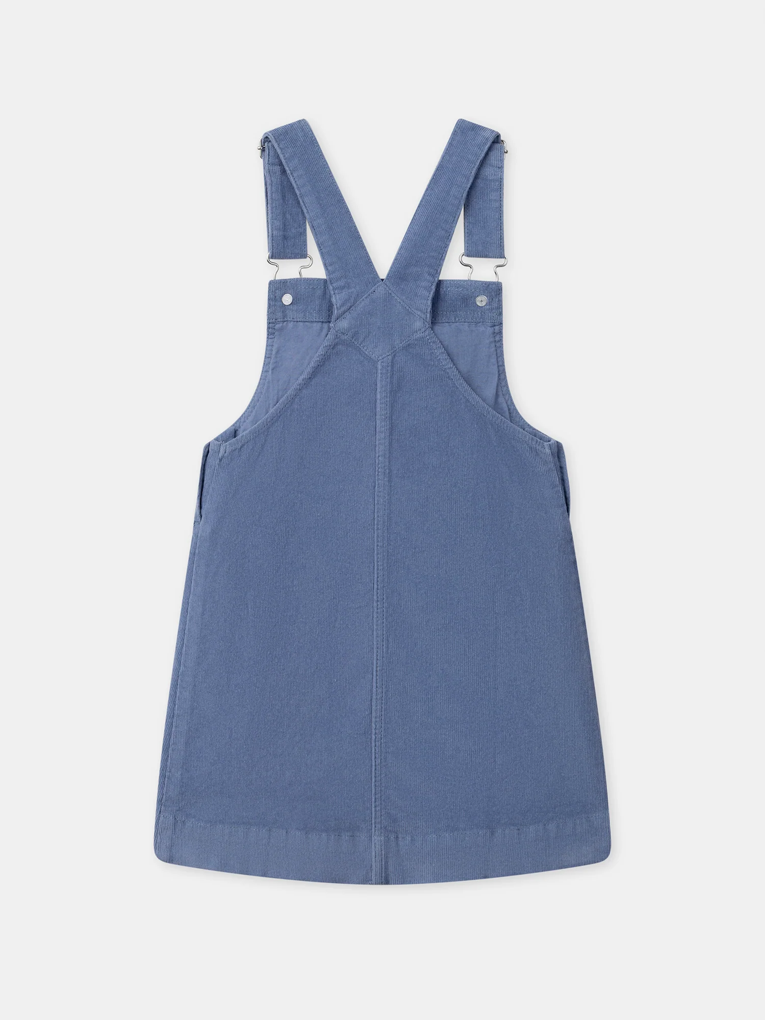 Salopette robe bleue en velours Fille - Image 6