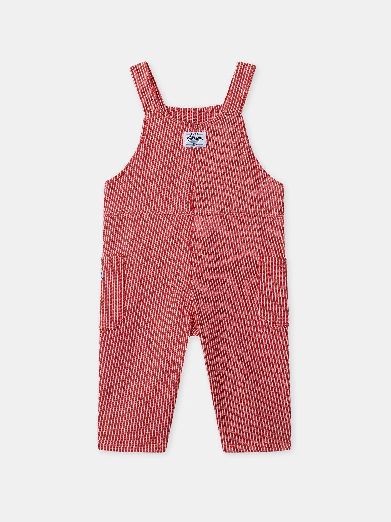 Salopette à rayures rouges Bébé Garçon - Image 7