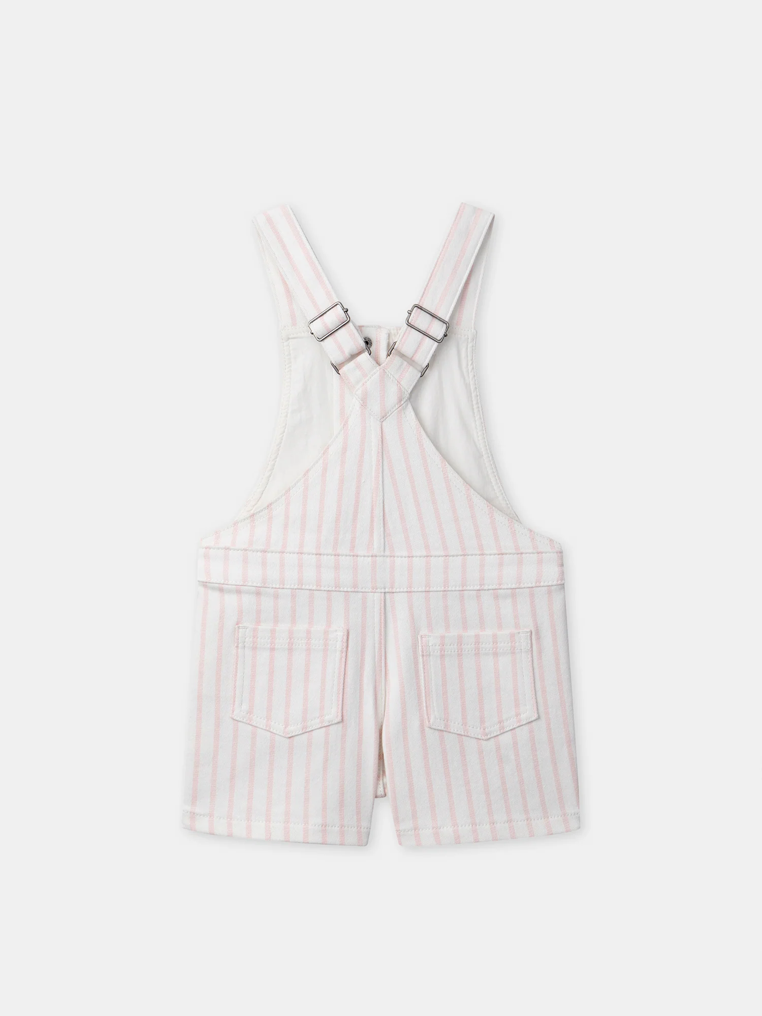 Salopette short à rayures roses Fille - Image 6
