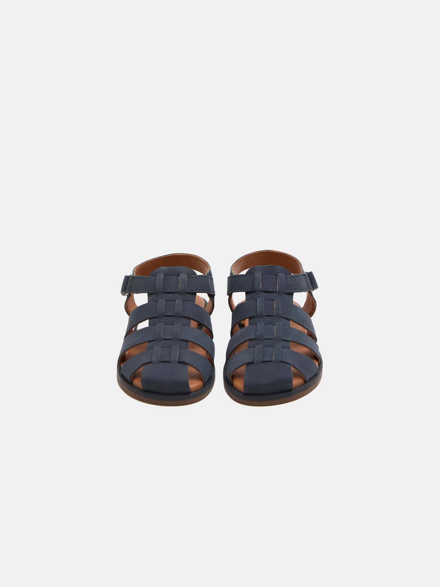 Sandales bleu marine en cuir Garçon - Image 2