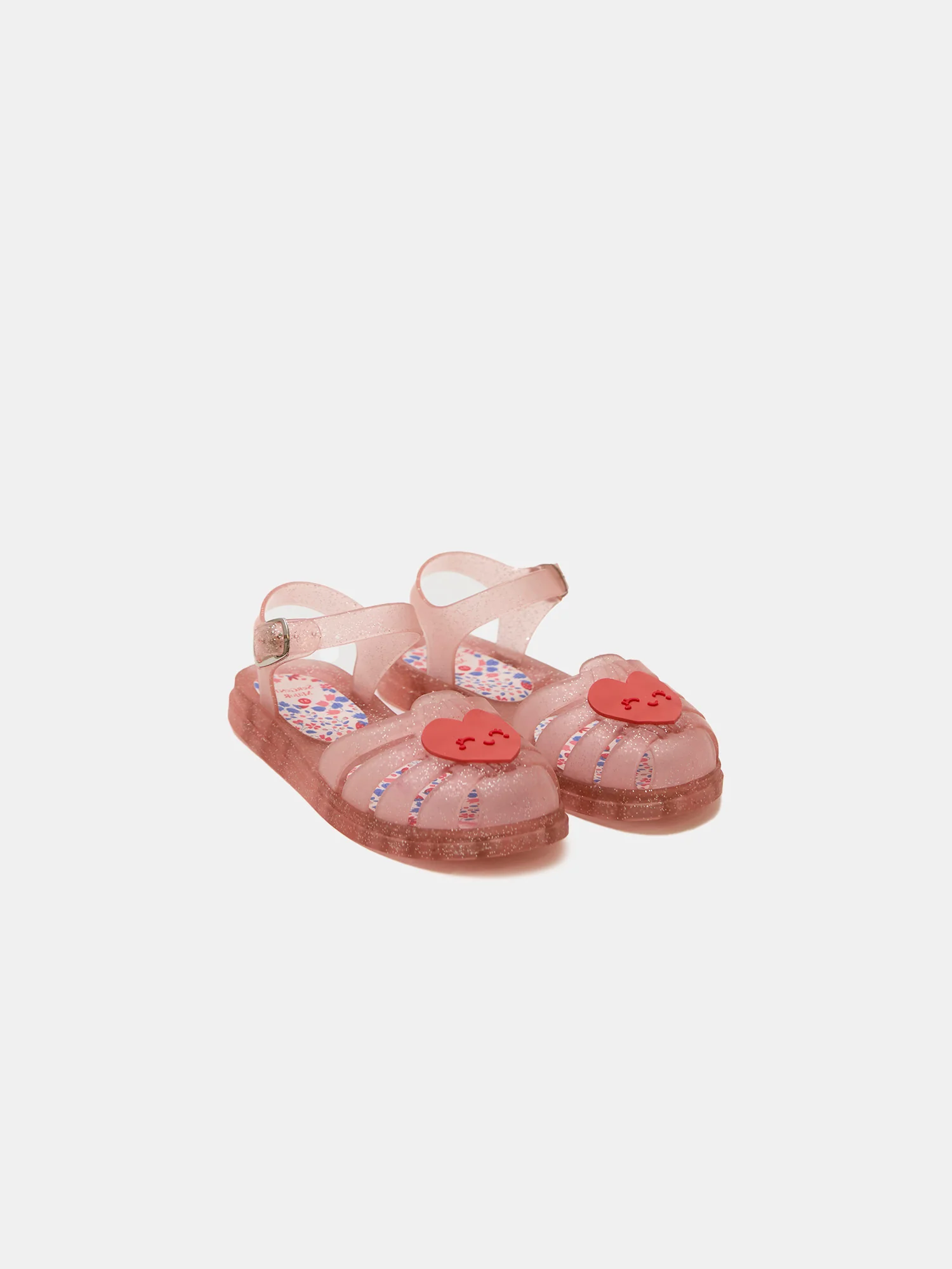 Sandales rose paillettées Fille