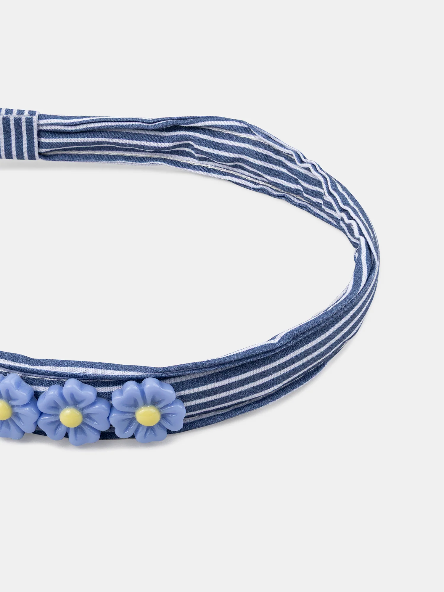 Serre-tête à rayures et fleurs Fille - Image 2