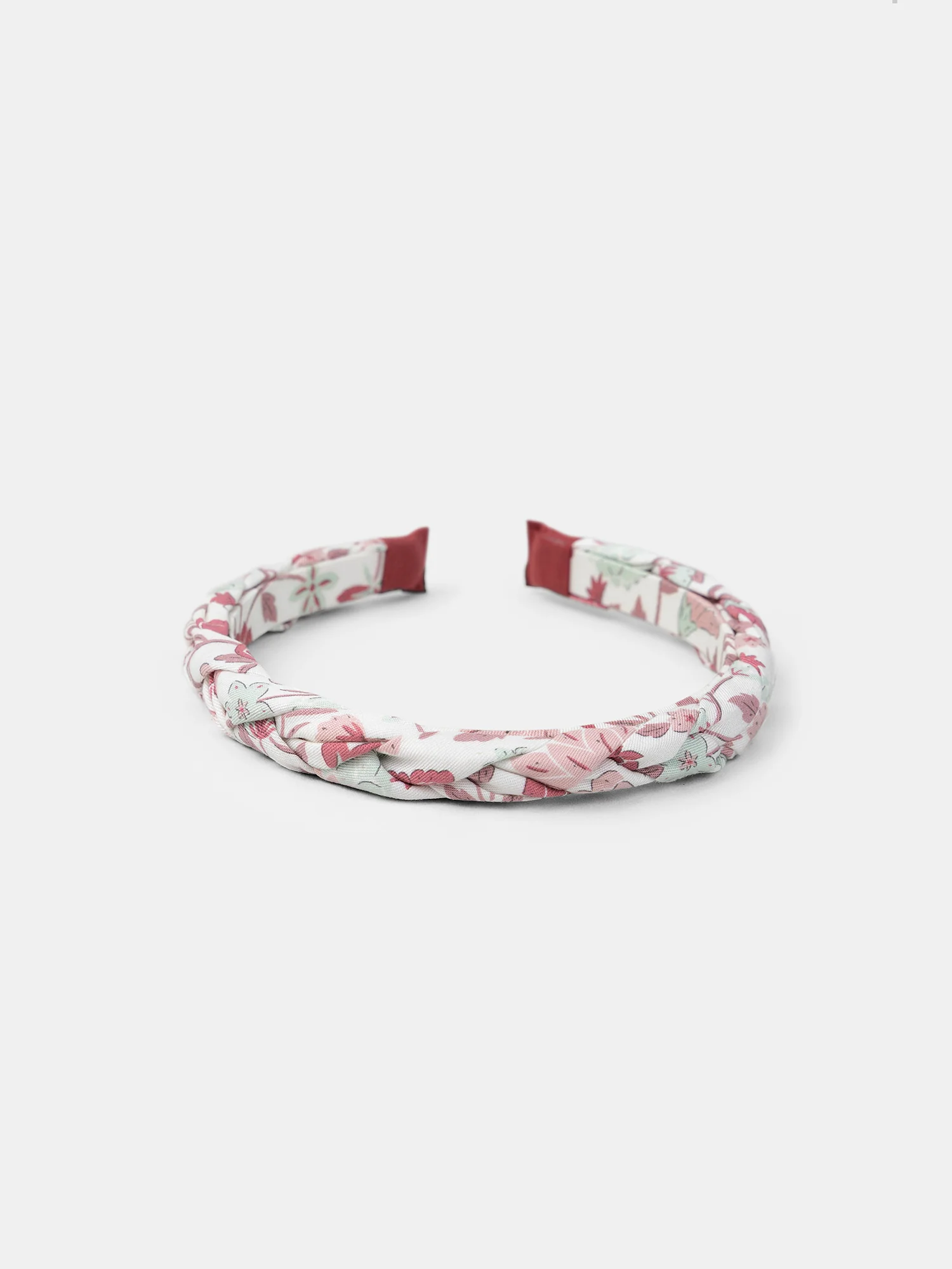 Serre-tête blanc imprimé fleuri rose Fille - Image 3