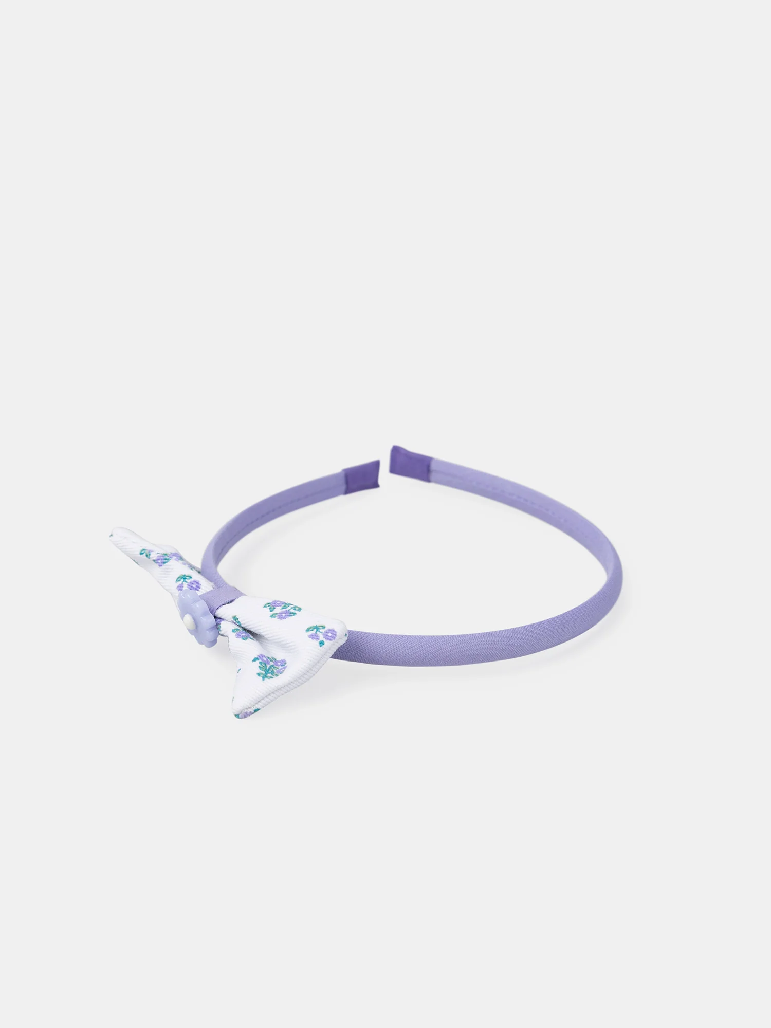 Serre-tête noeud et fleur - Image 3
