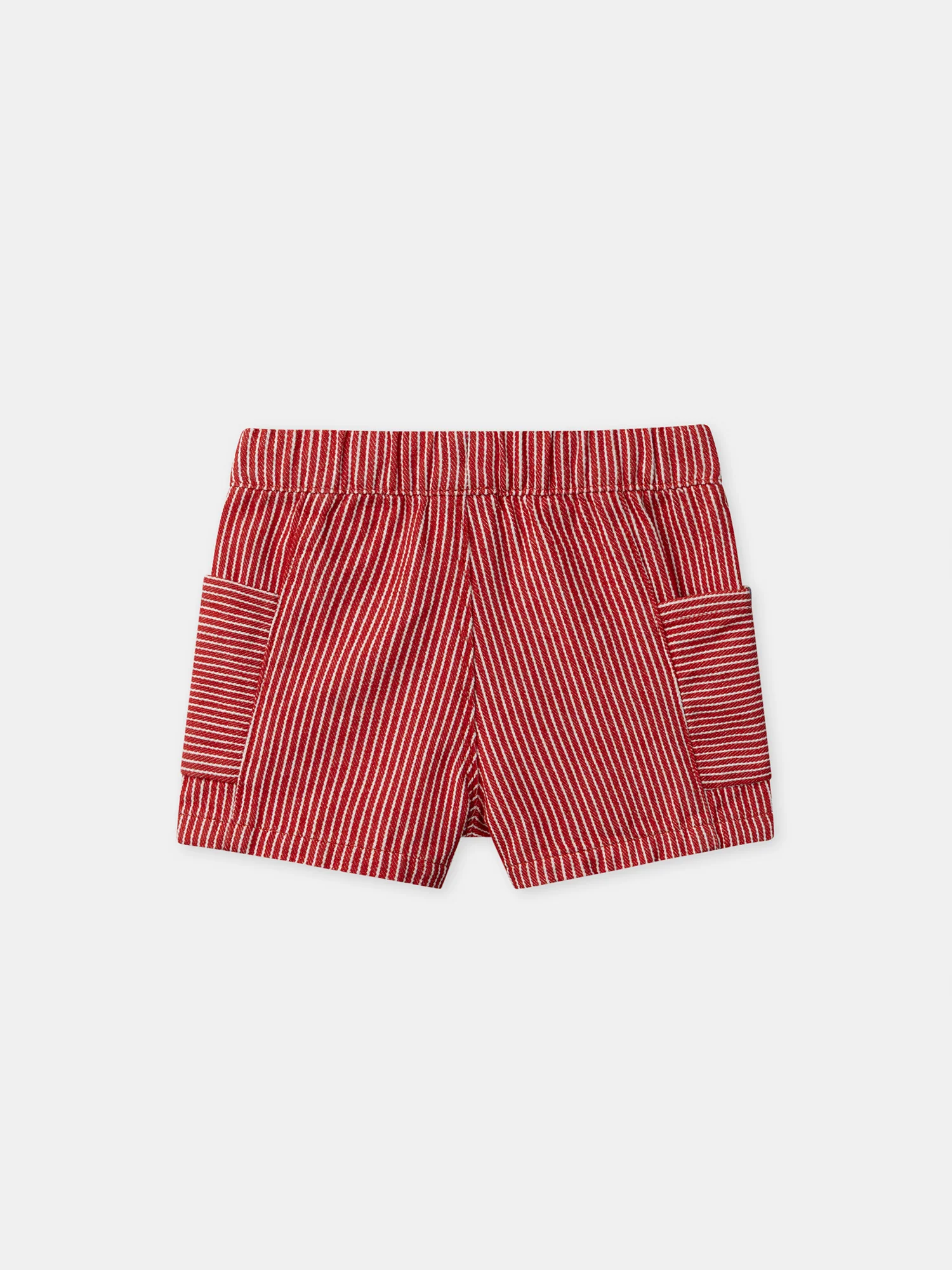 Short à rayures rouges Garçon - Image 7