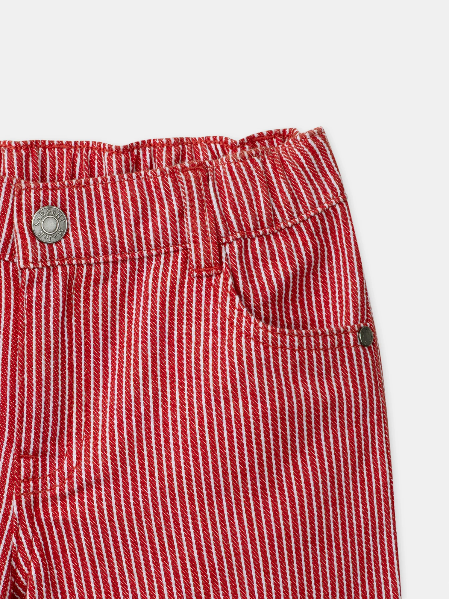 Short à rayures rouges Garçon - Image 5