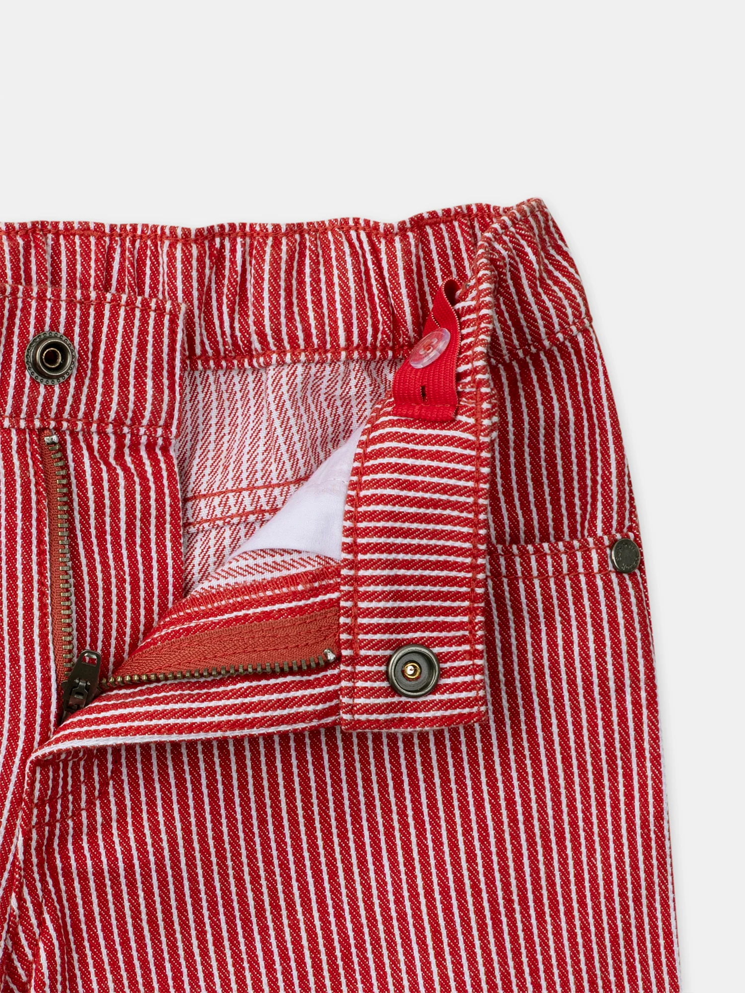 Short à rayures rouges Garçon - Image 6
