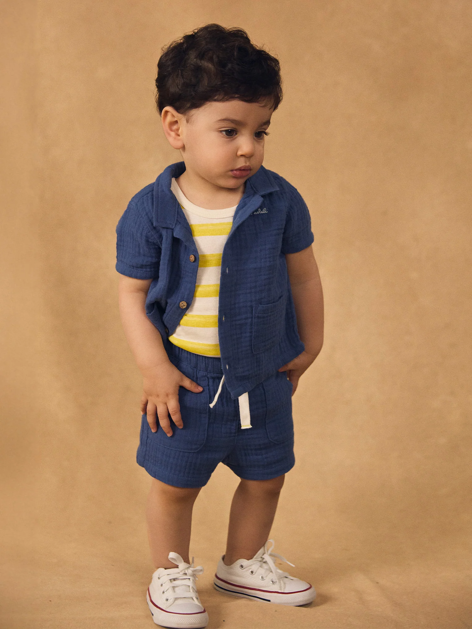 Short bleu foncé Bébé Garçon - Image 5