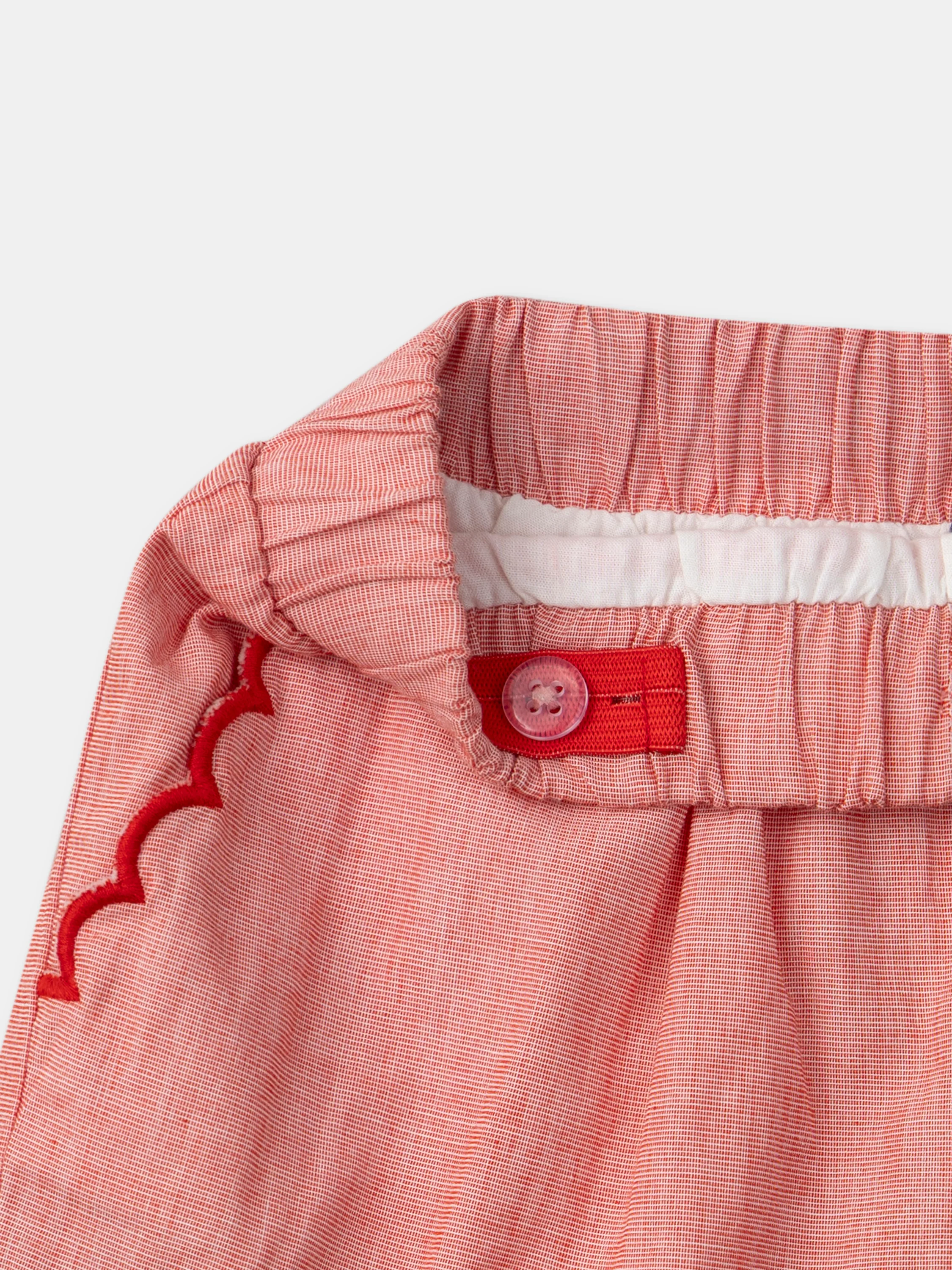 Short chambray rouge - Image 5