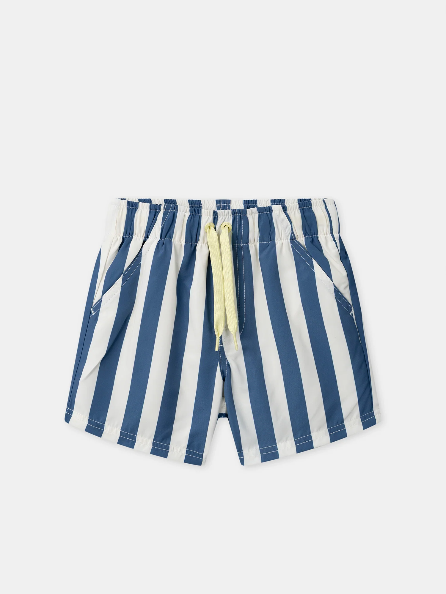Short de bain à rayures bleues Garçon