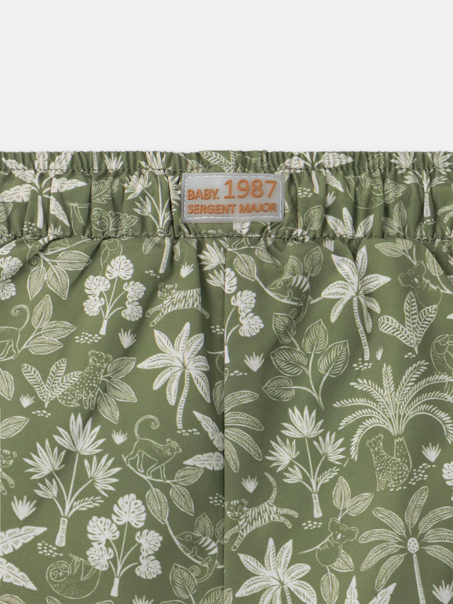 Short de bain kaki imprimé jungle - Image 3