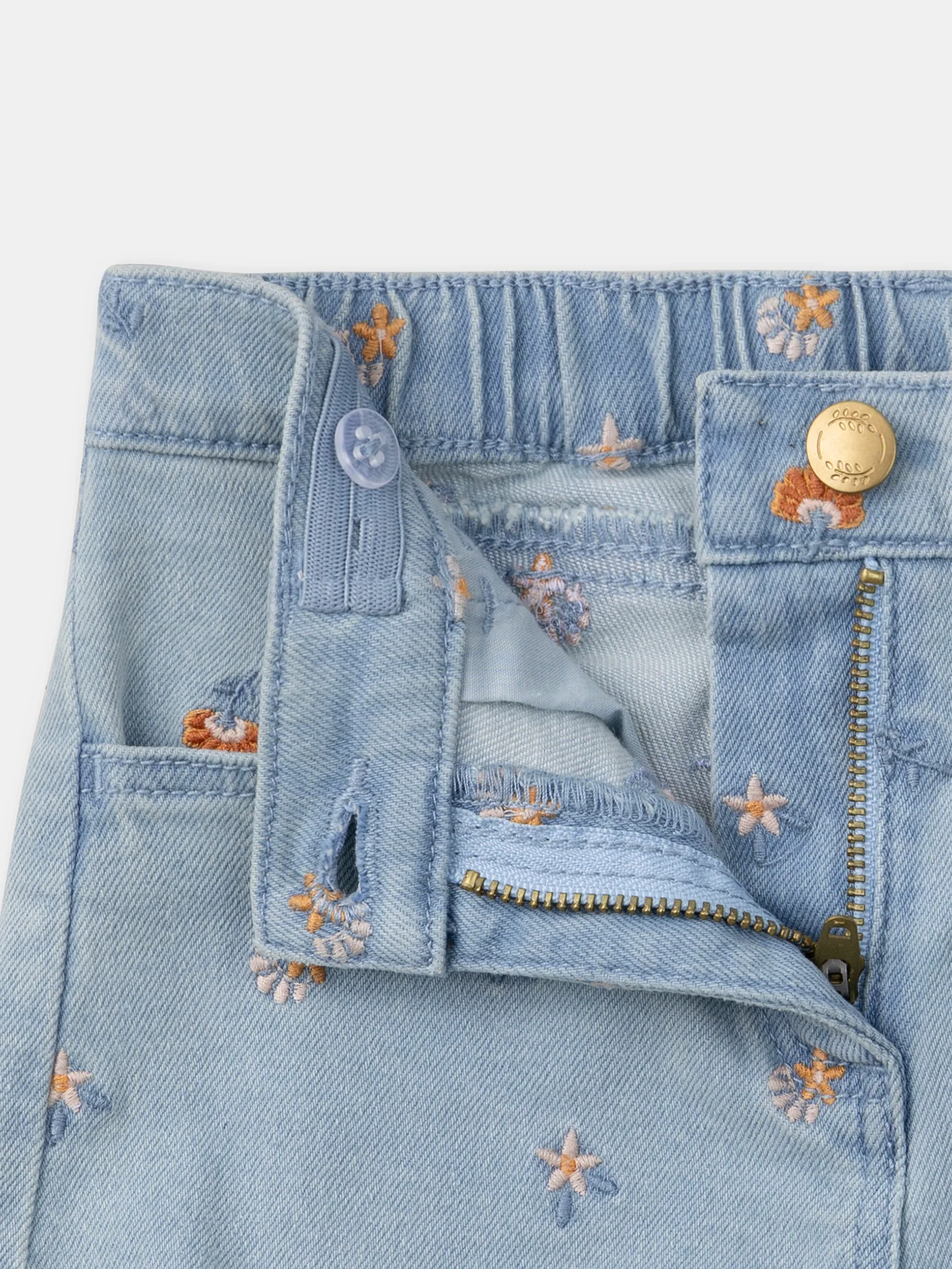 Short en jean à fleurs - Image 6