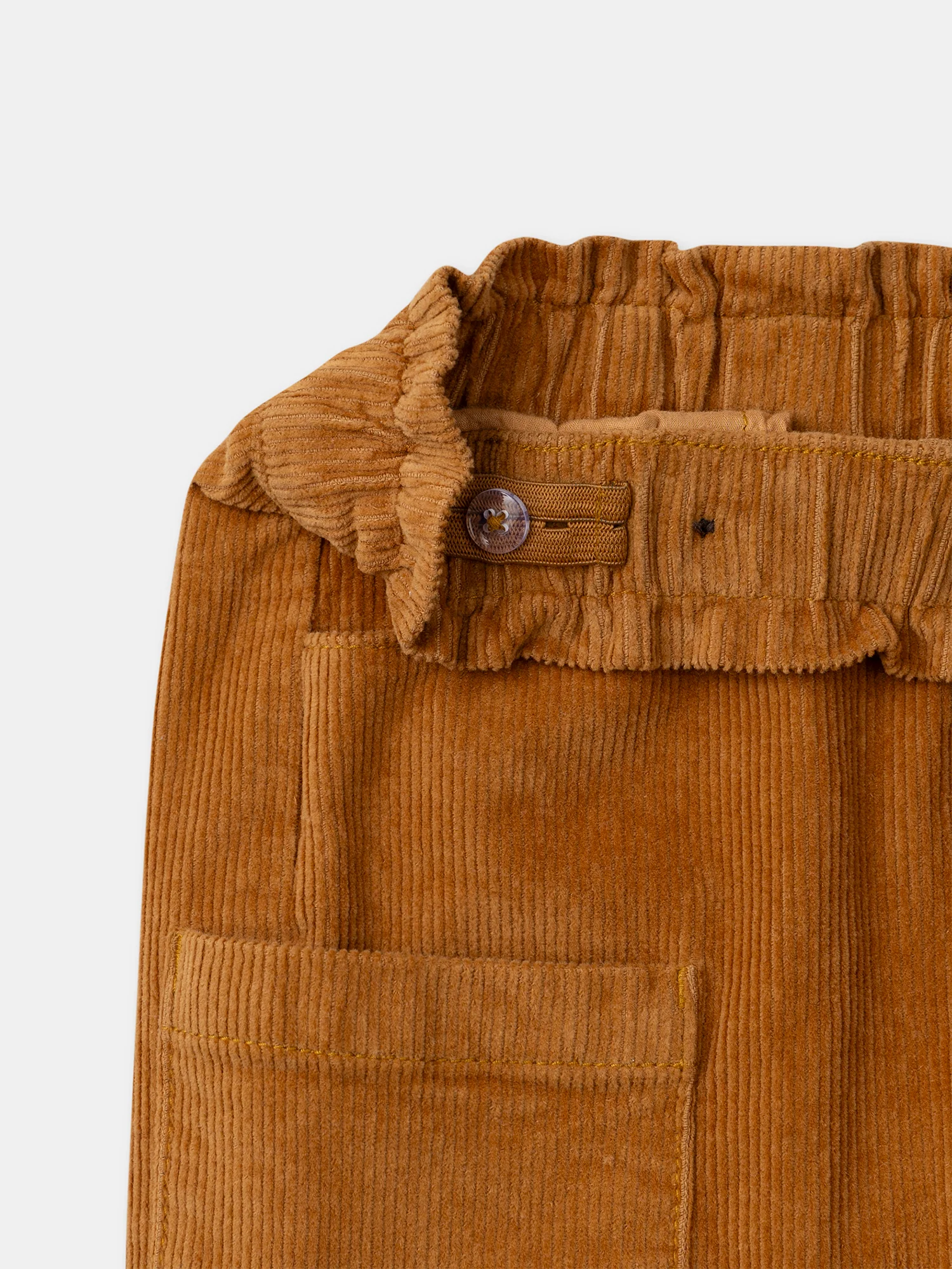 Short marron en velours Fille - Image 7