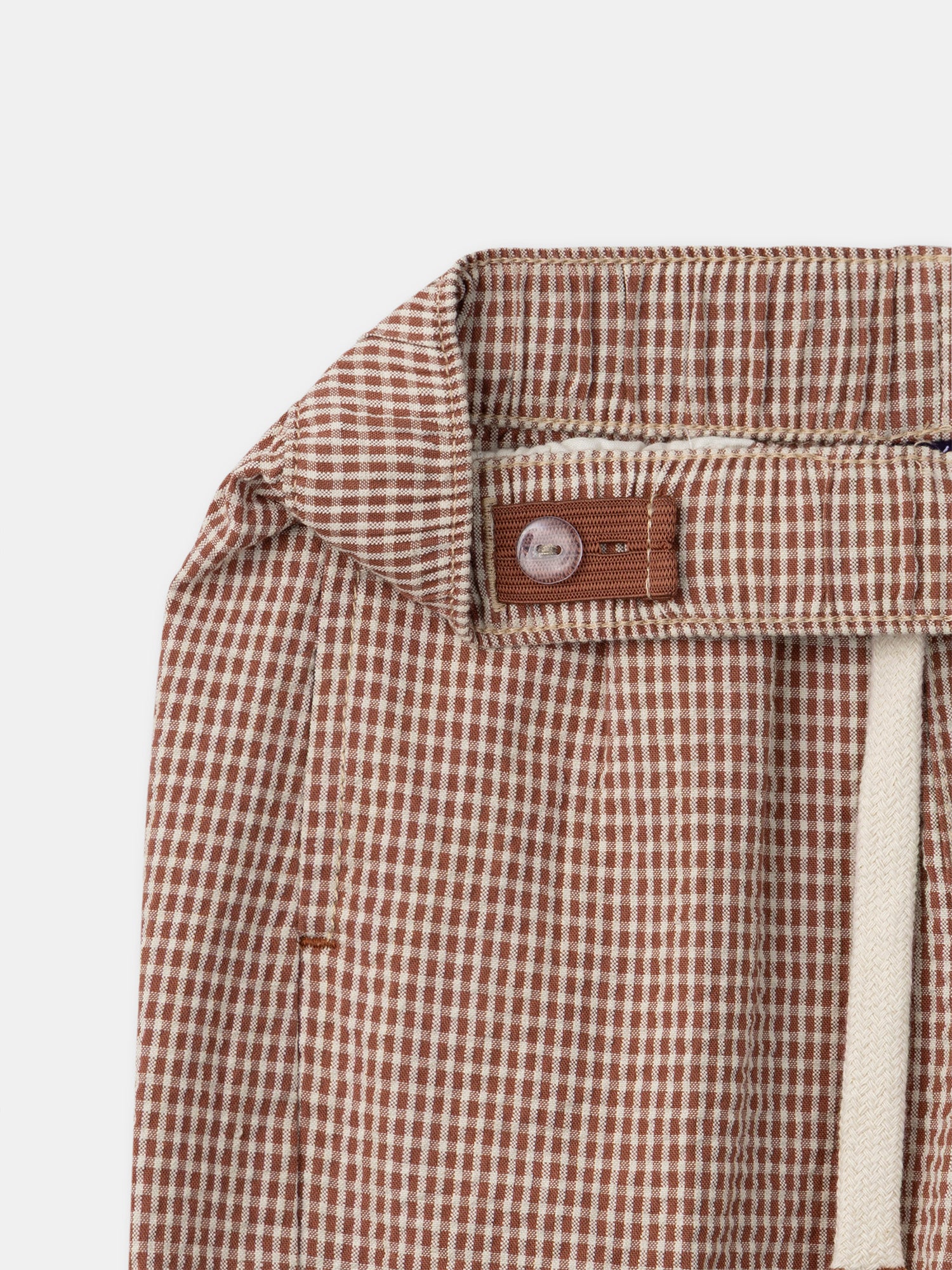 Short vichy marron Garçon - Image 5