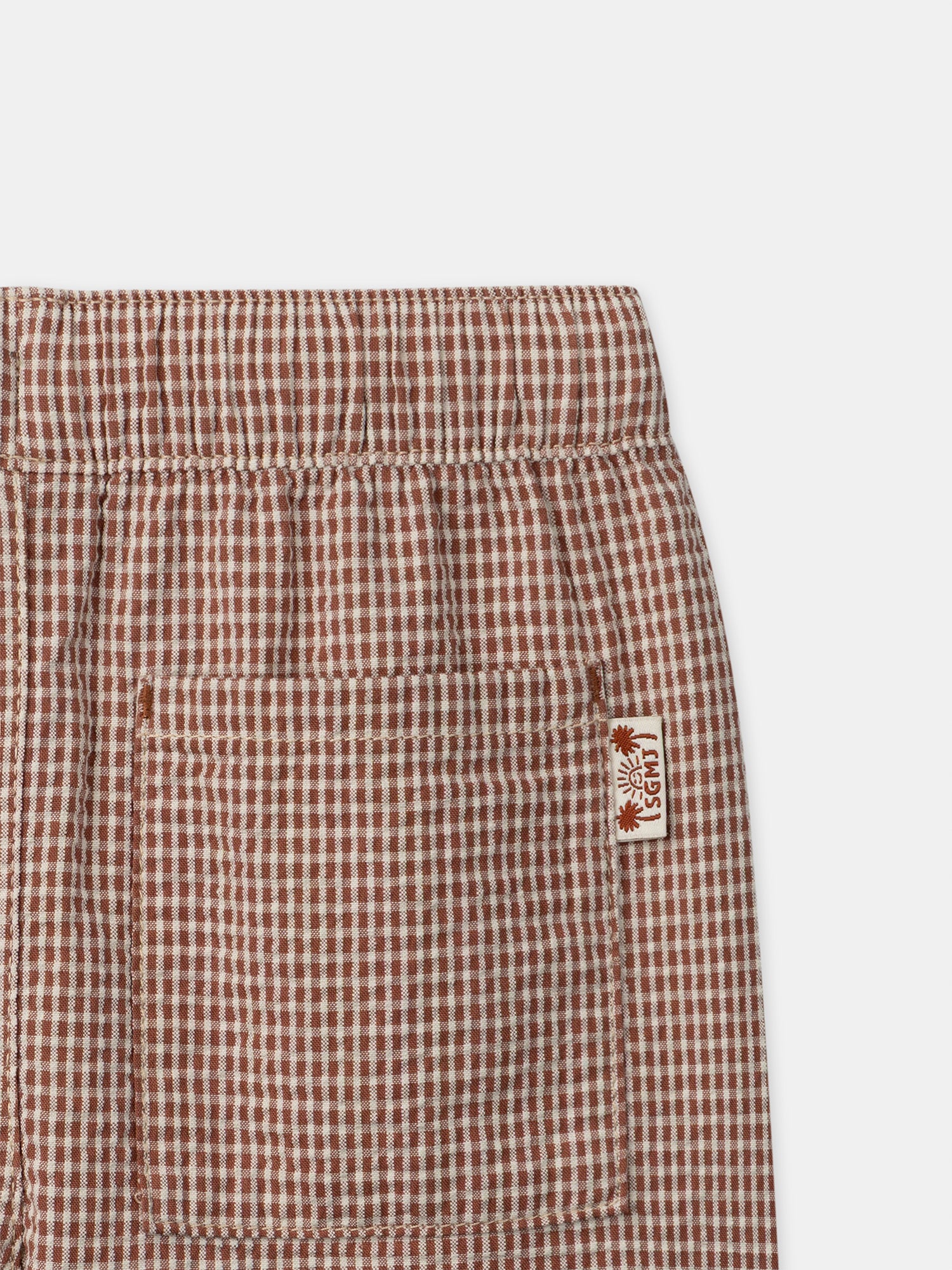 Short vichy marron Garçon - Image 6