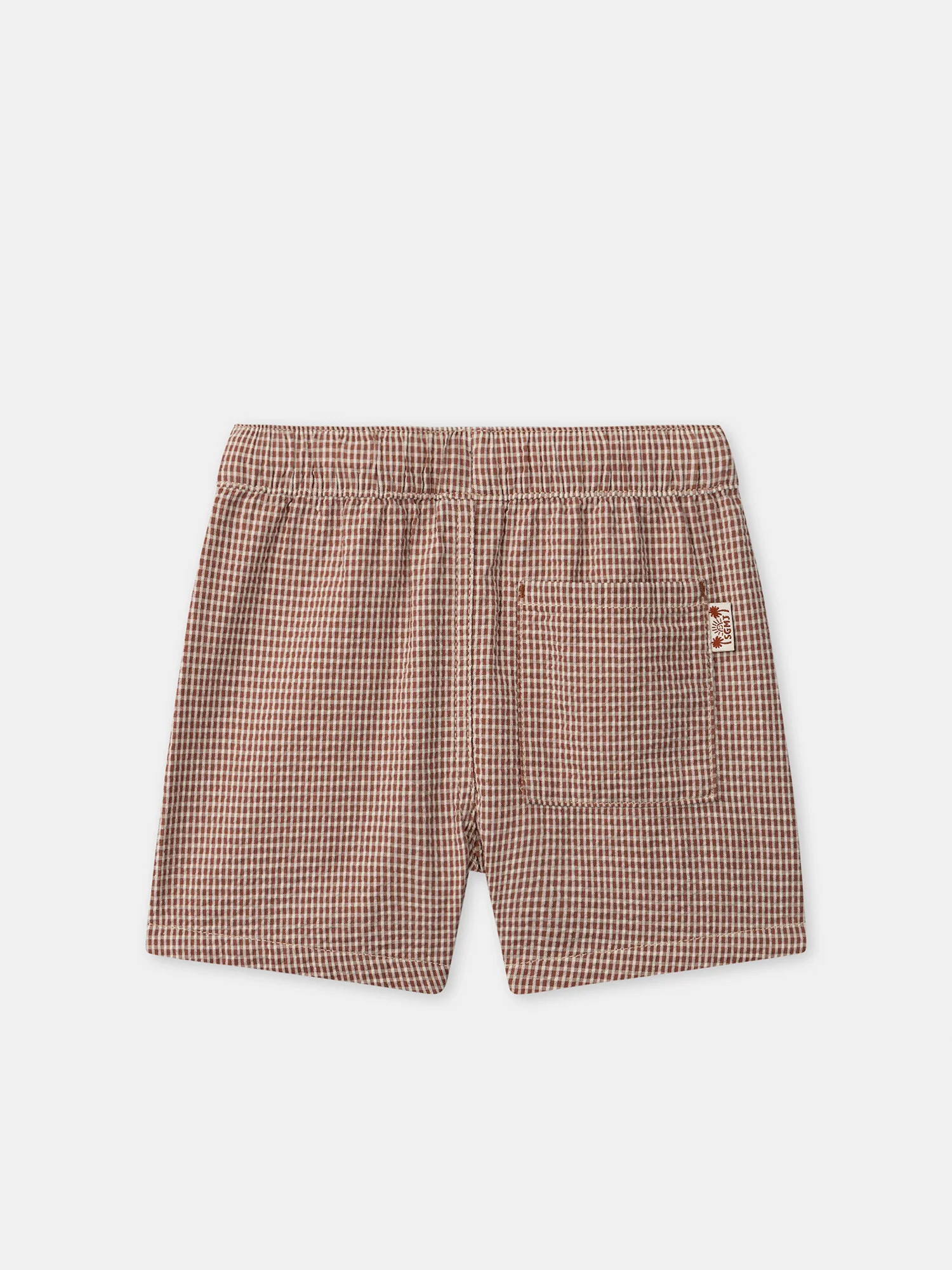 Short vichy marron Garçon - Image 7