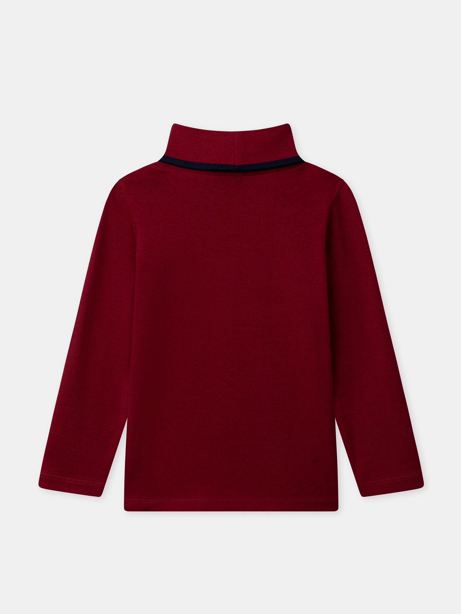 Sous pull à col roulé bordeaux Garçon - Image 3