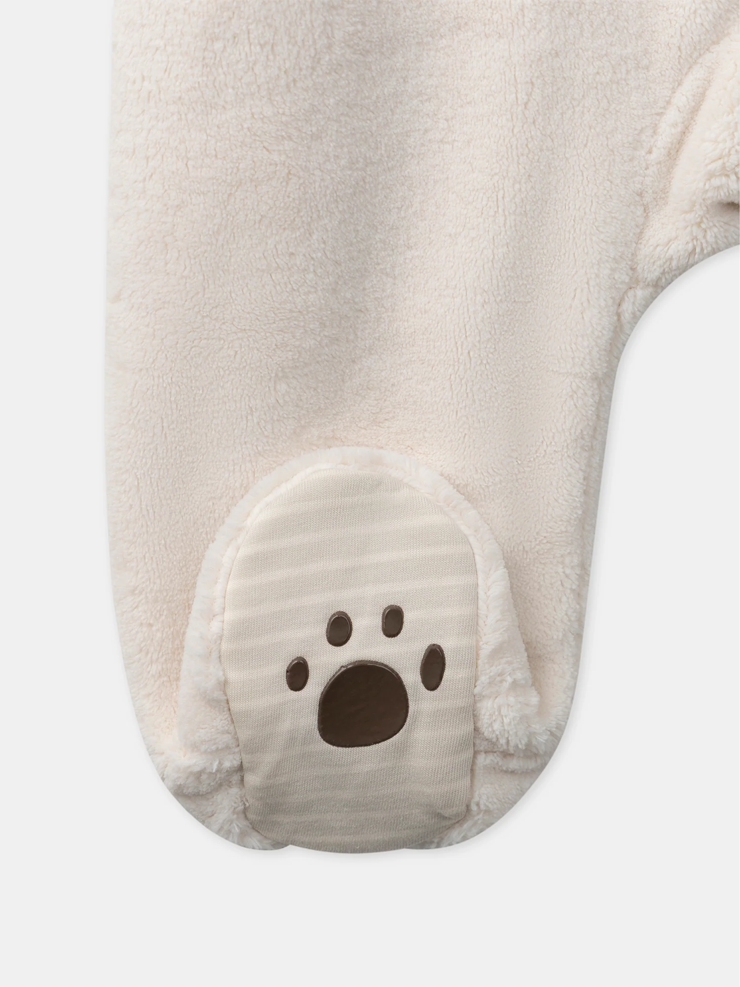 Combinaison écru à capuche ours Bébé Garçon - Image 3