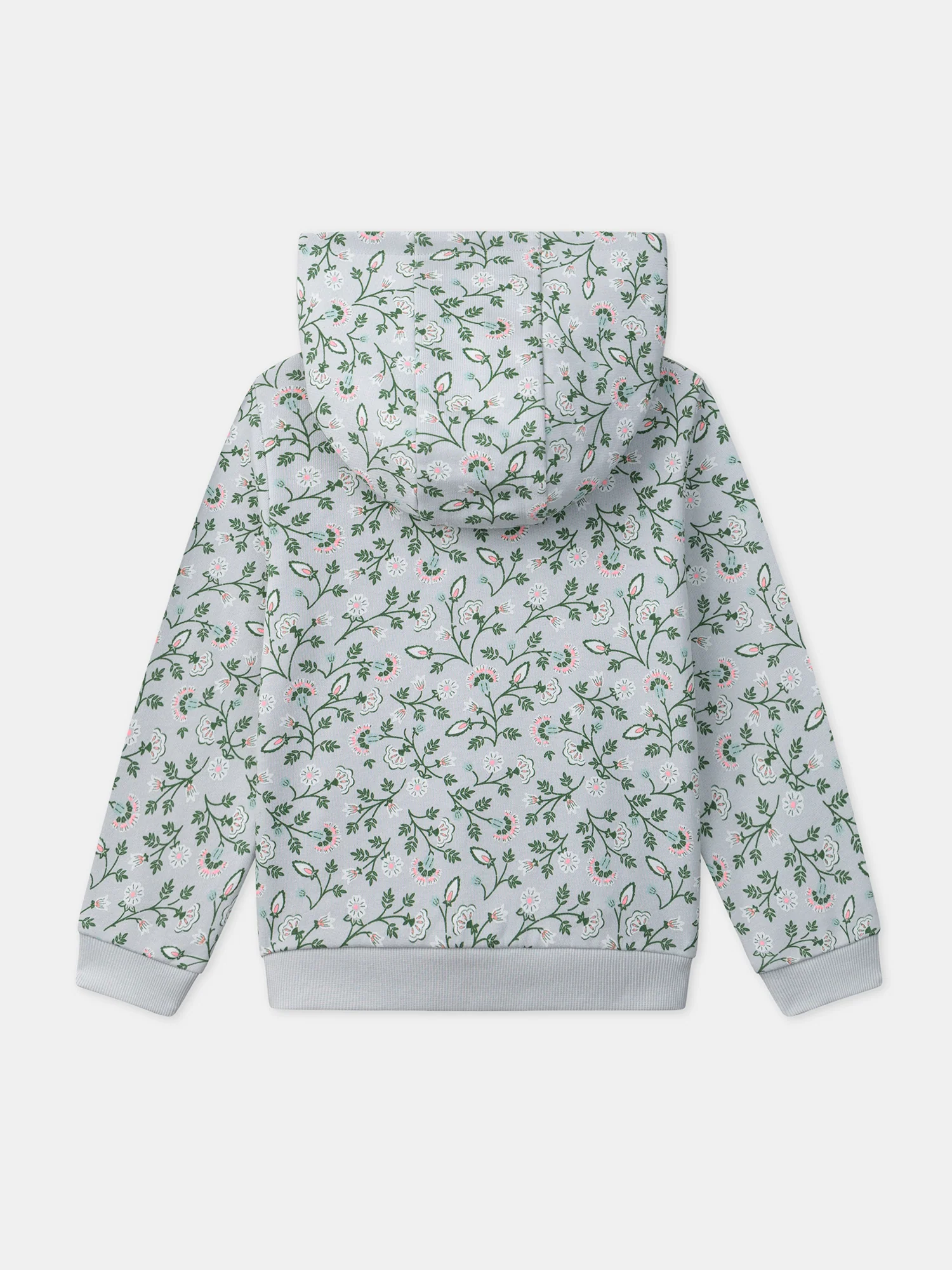Sweat à capuche zippé vert d'eau - Image 4