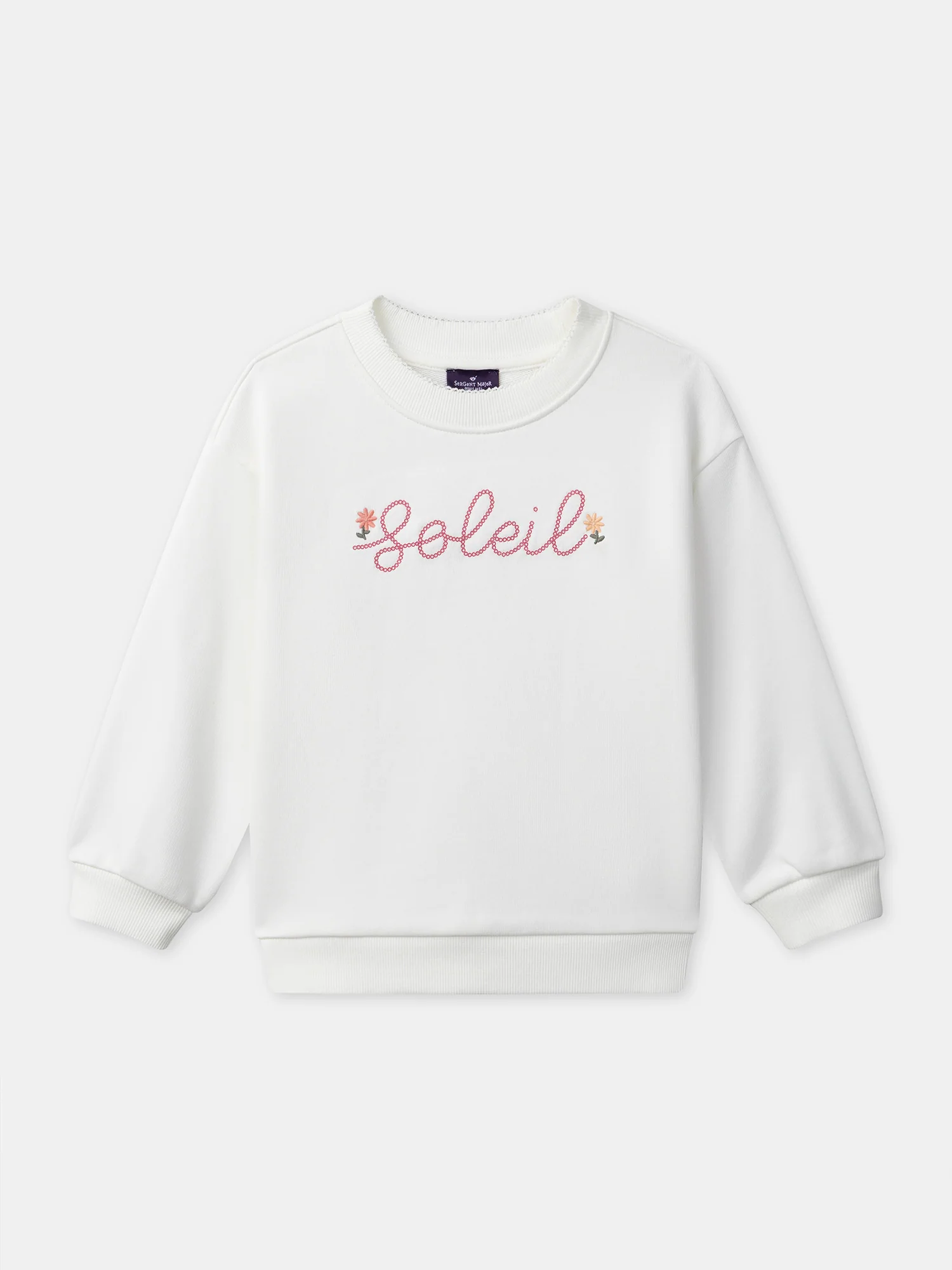 Sweat écru Fille